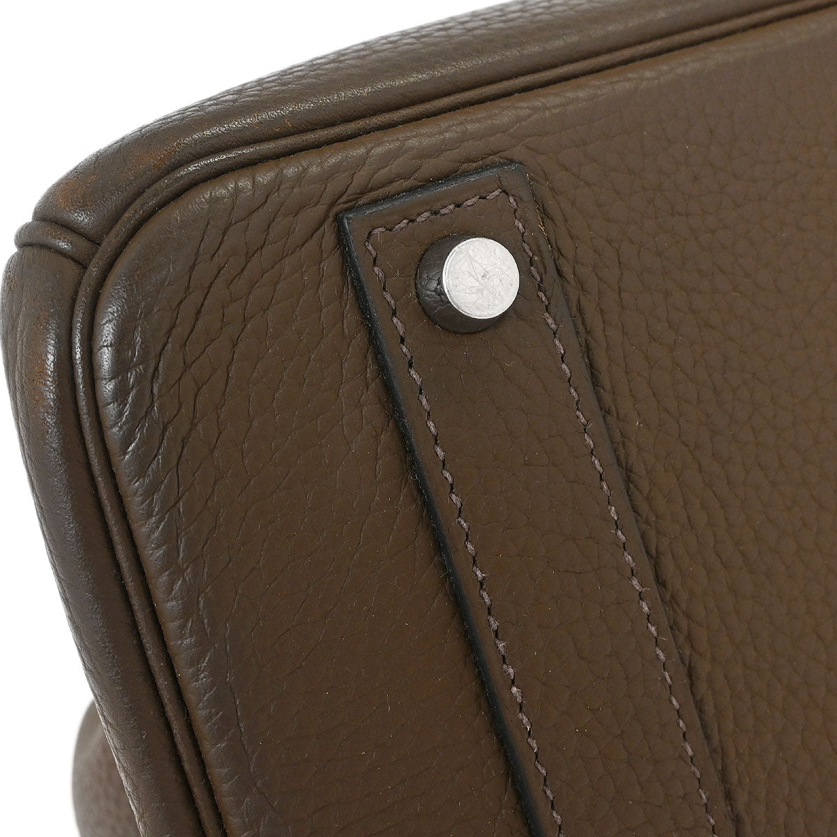 Hermes Taupe Gray Taurillon Clemence Birkin 40 Handbag