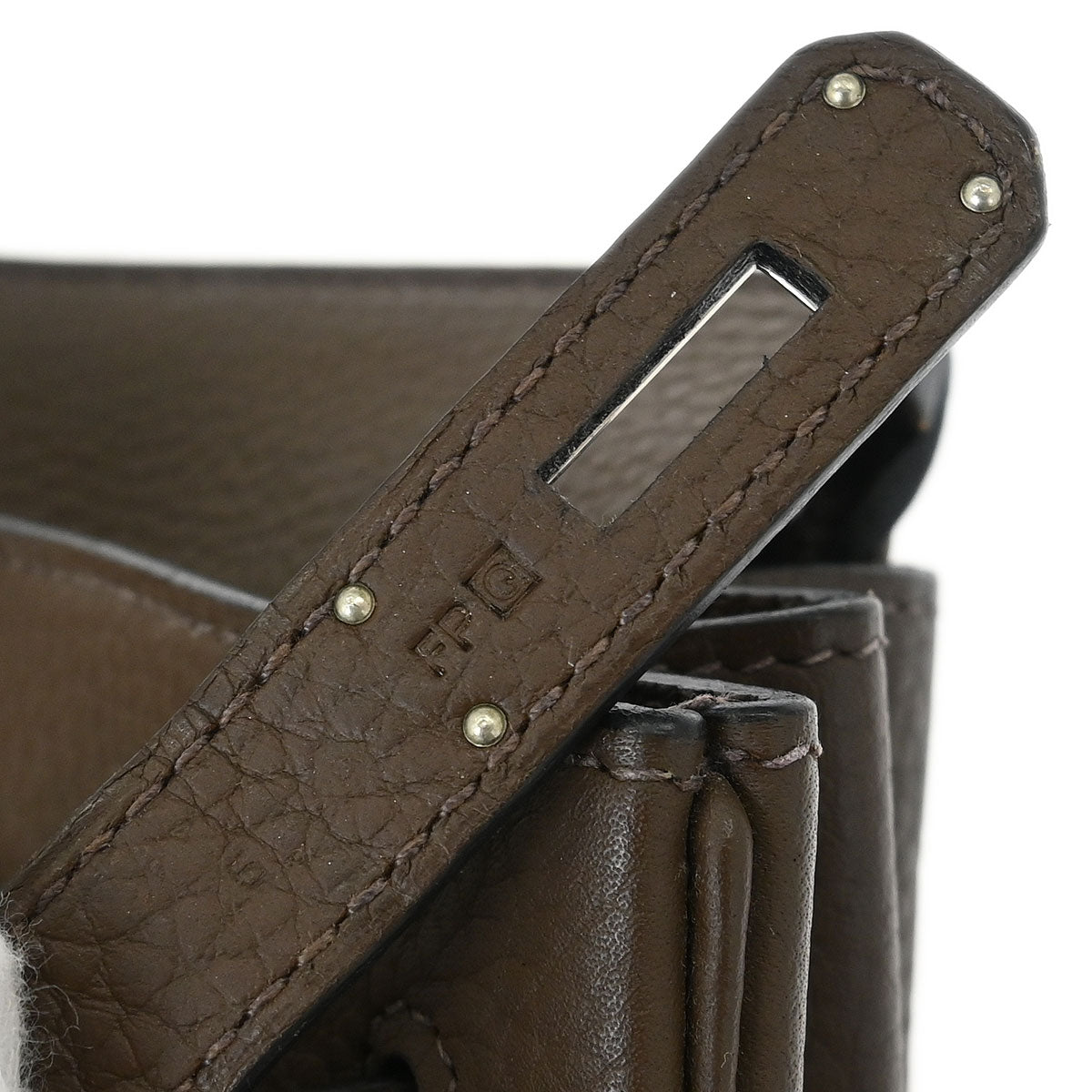 Hermes Taupe Gray Taurillon Clemence Birkin 40 Handbag