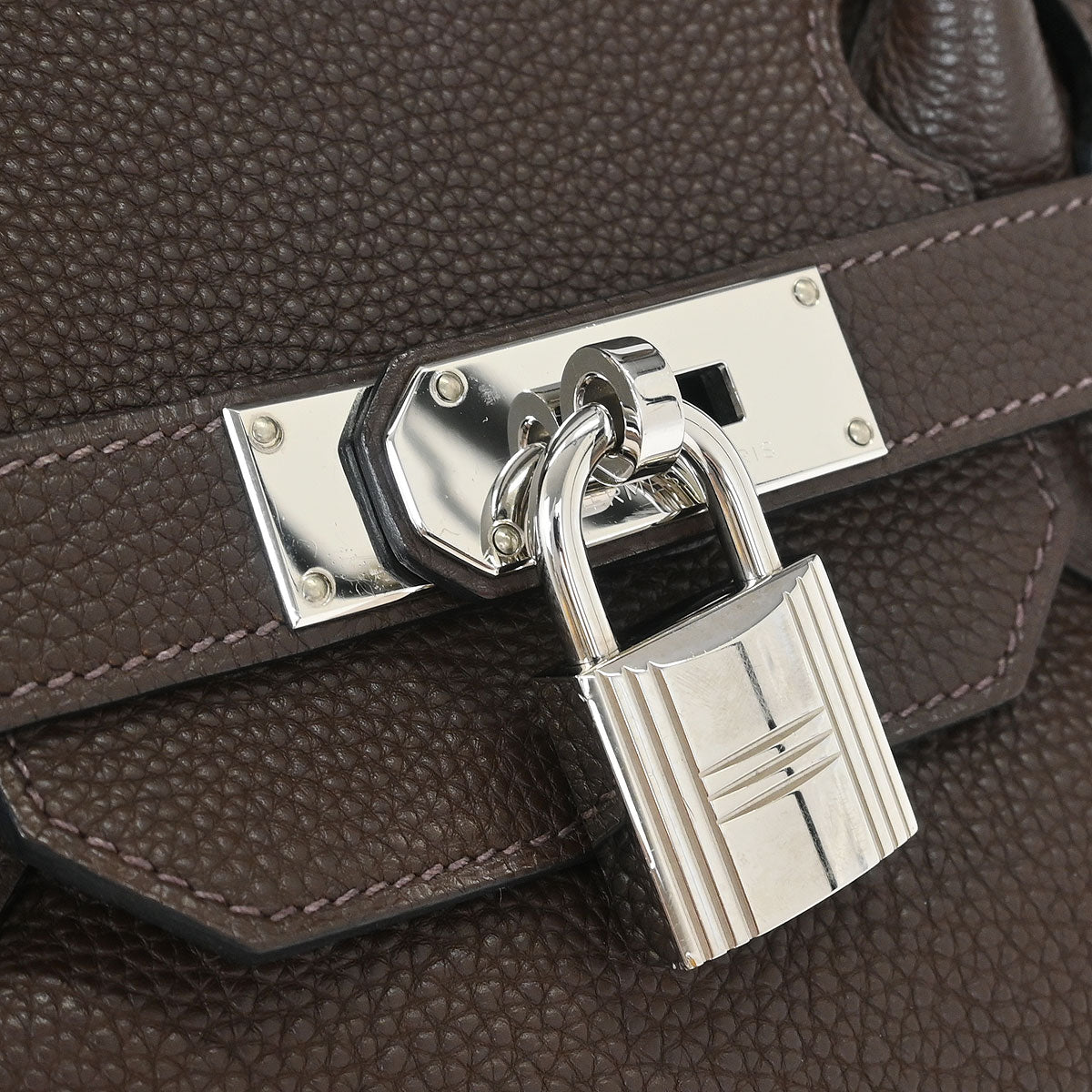 Hermes Chocolat Togo JPG Shoulder Birkin Handbag