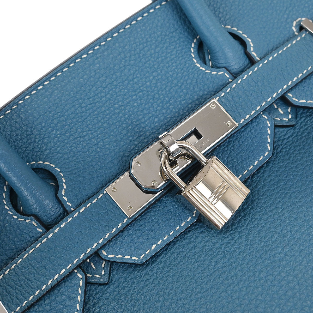Hermes Blue Jean Togo Birkin 30 Handbag