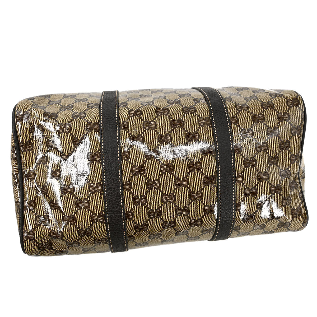 Gucci Brown GG Crystal Duffle Handbag