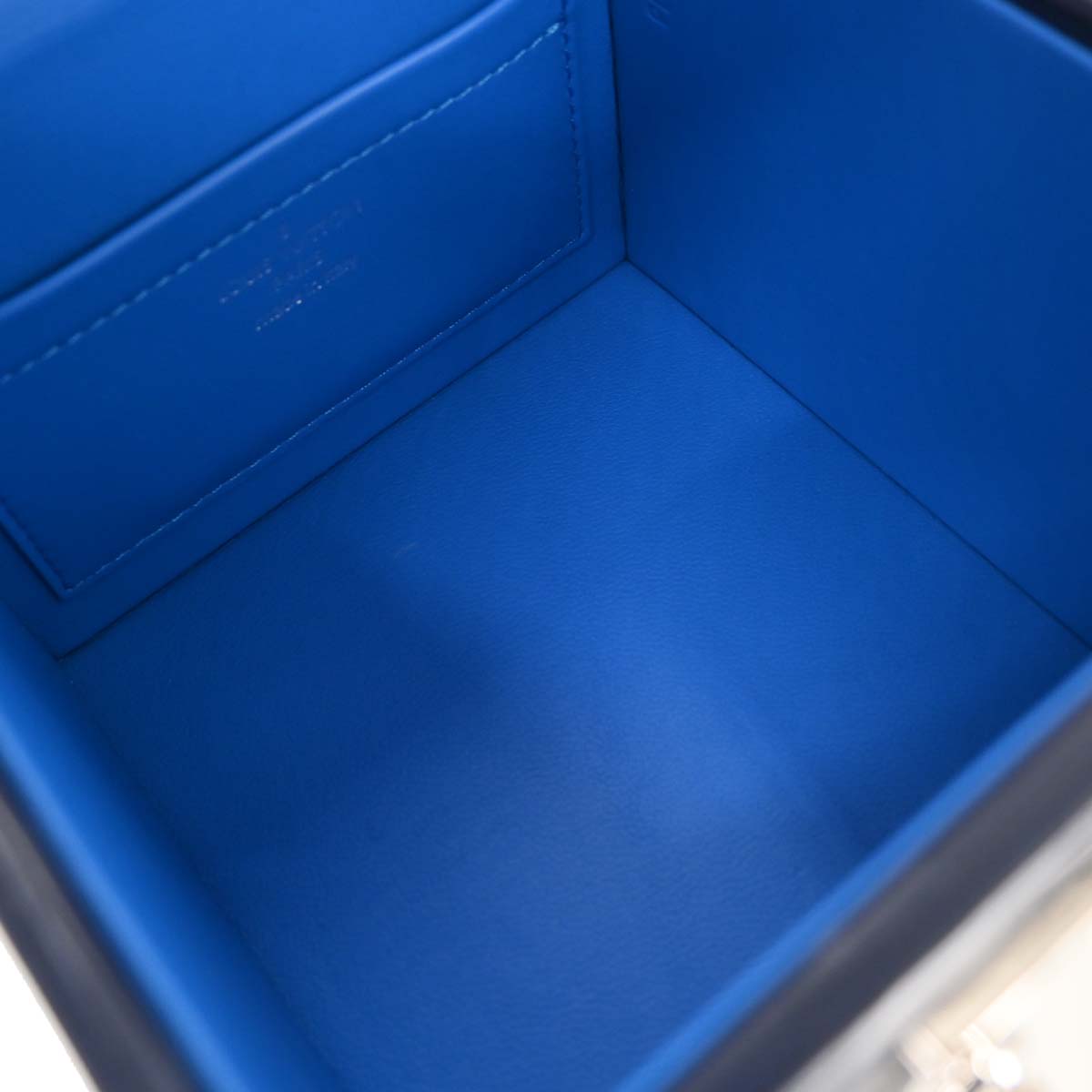 Louis Vuitton Navy Red Epi Bleecker Box Handbag M52466