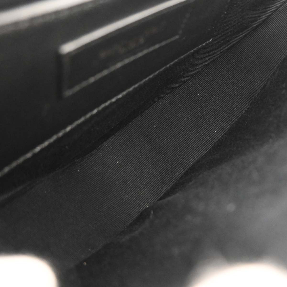 Saint Laurent Black Leather Heart Shoulder Bag