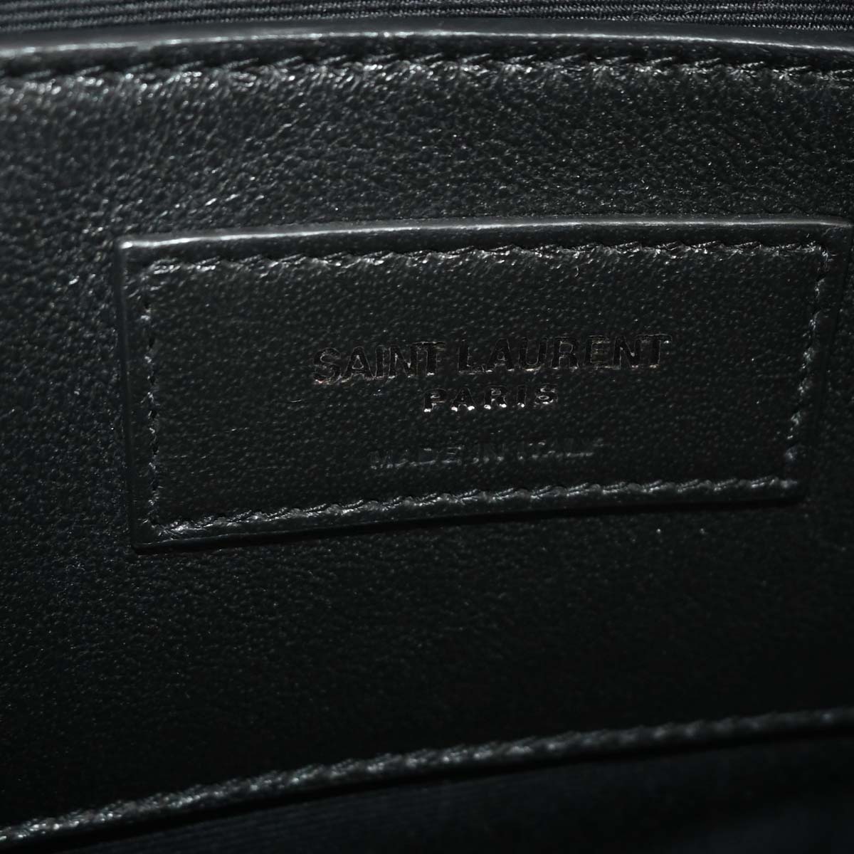 Saint Laurent Black Leather Heart Shoulder Bag