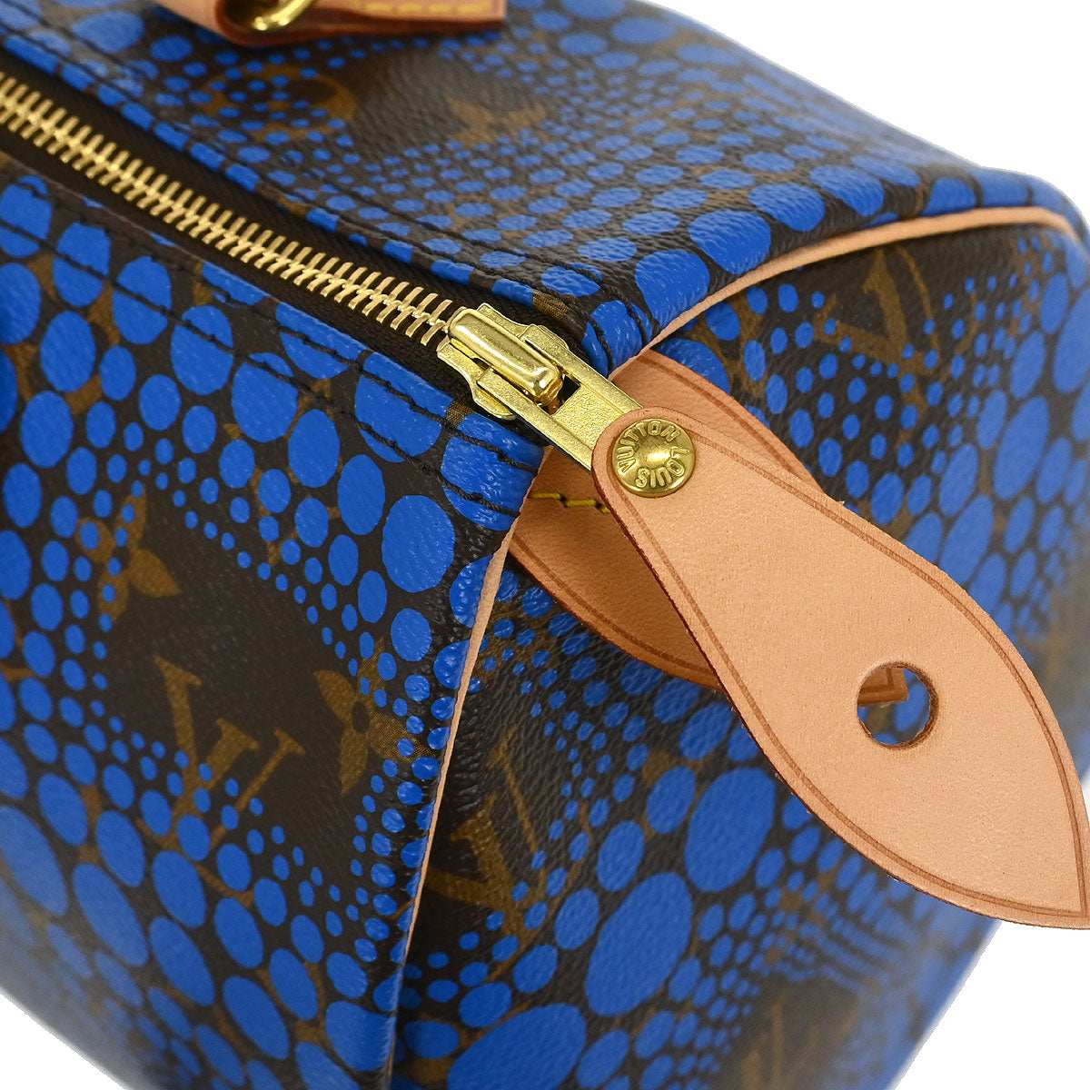 Louis Vuitton Blue Monogram Town Speedy 30 Handbag M40691