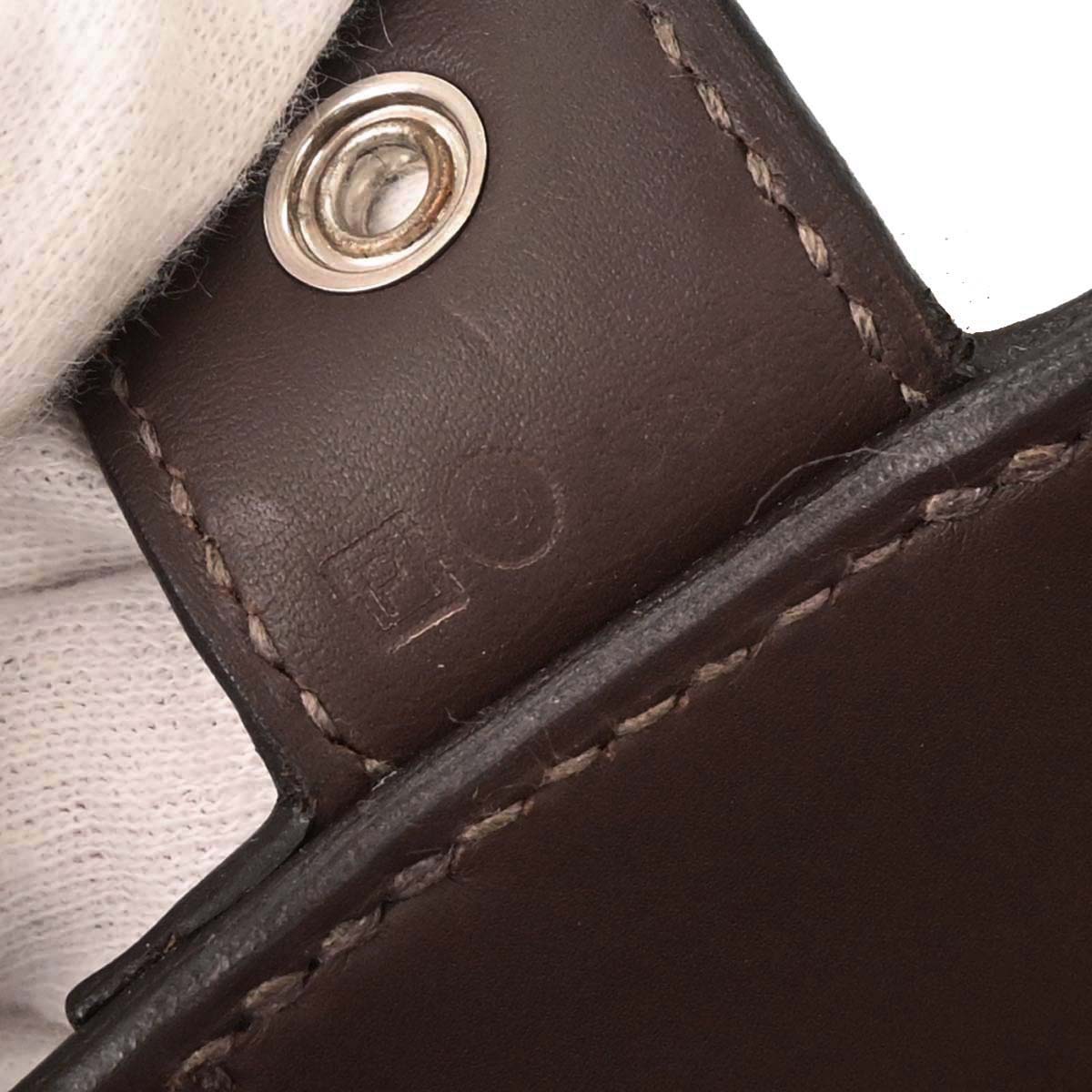 Hermes Chocolat Chamonix Sac a Depeches 38 Handbag