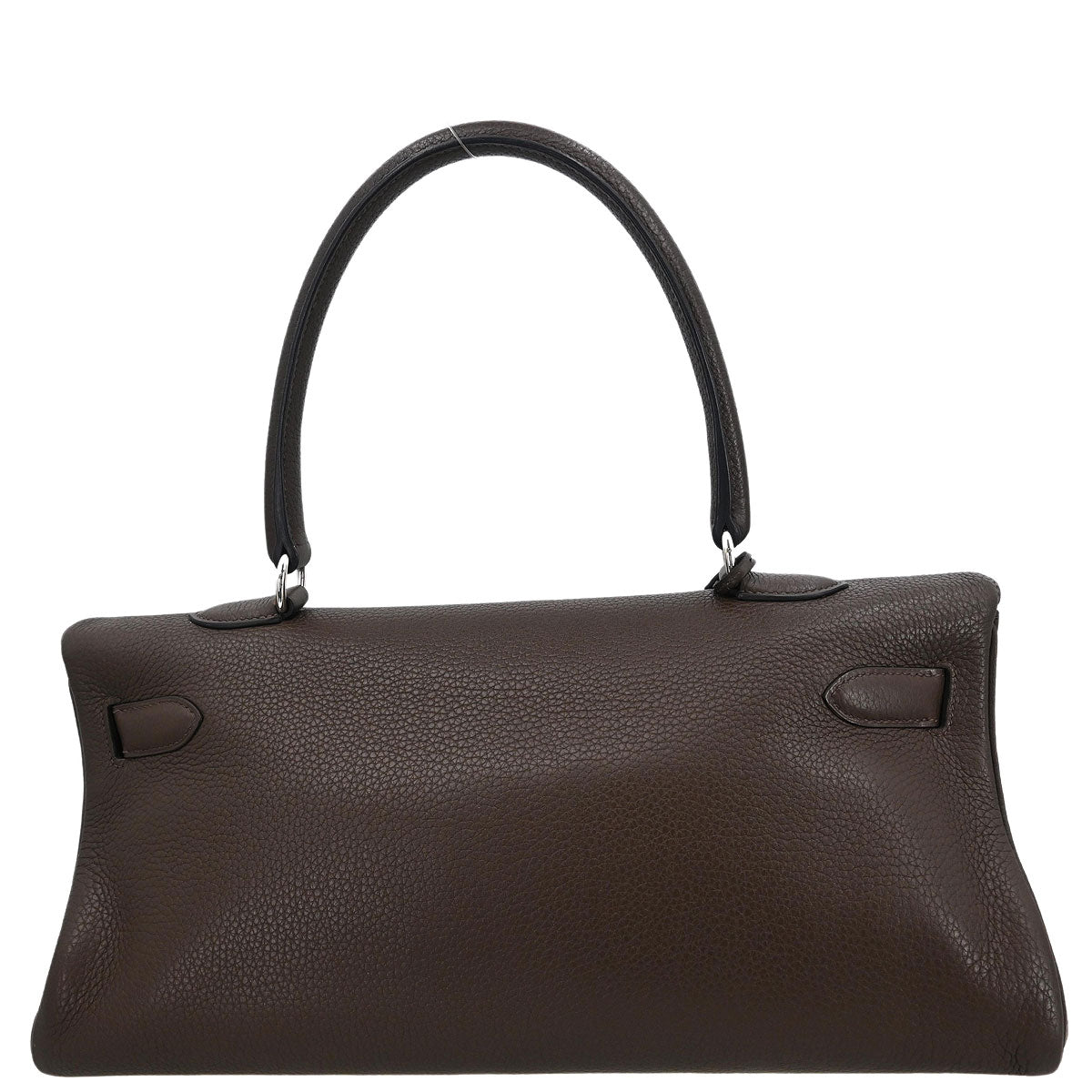 Hermes Ebene Taurillon Clemence Shoulder Kelly Handbag