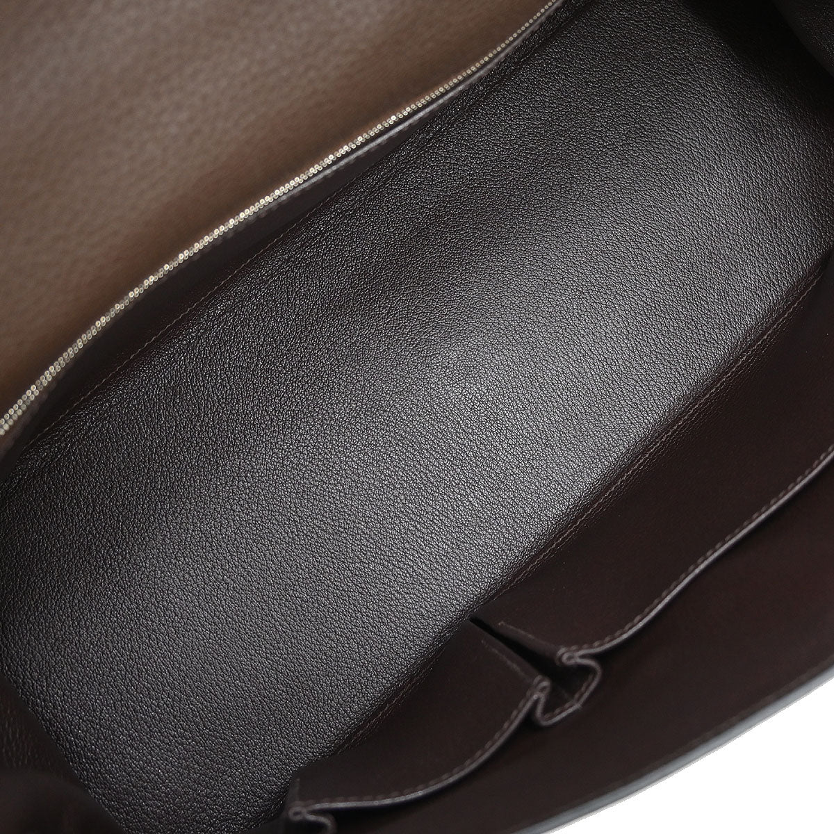 Hermes Ebene Taurillon Clemence Shoulder Kelly Handbag