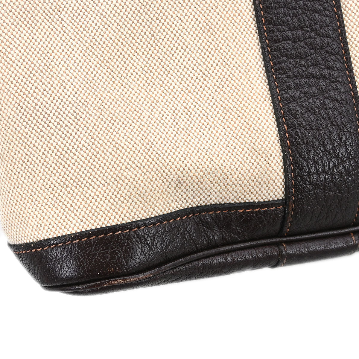 Hermes Beige Toile H Buffalo Garden Party 36 PM Tote Bag