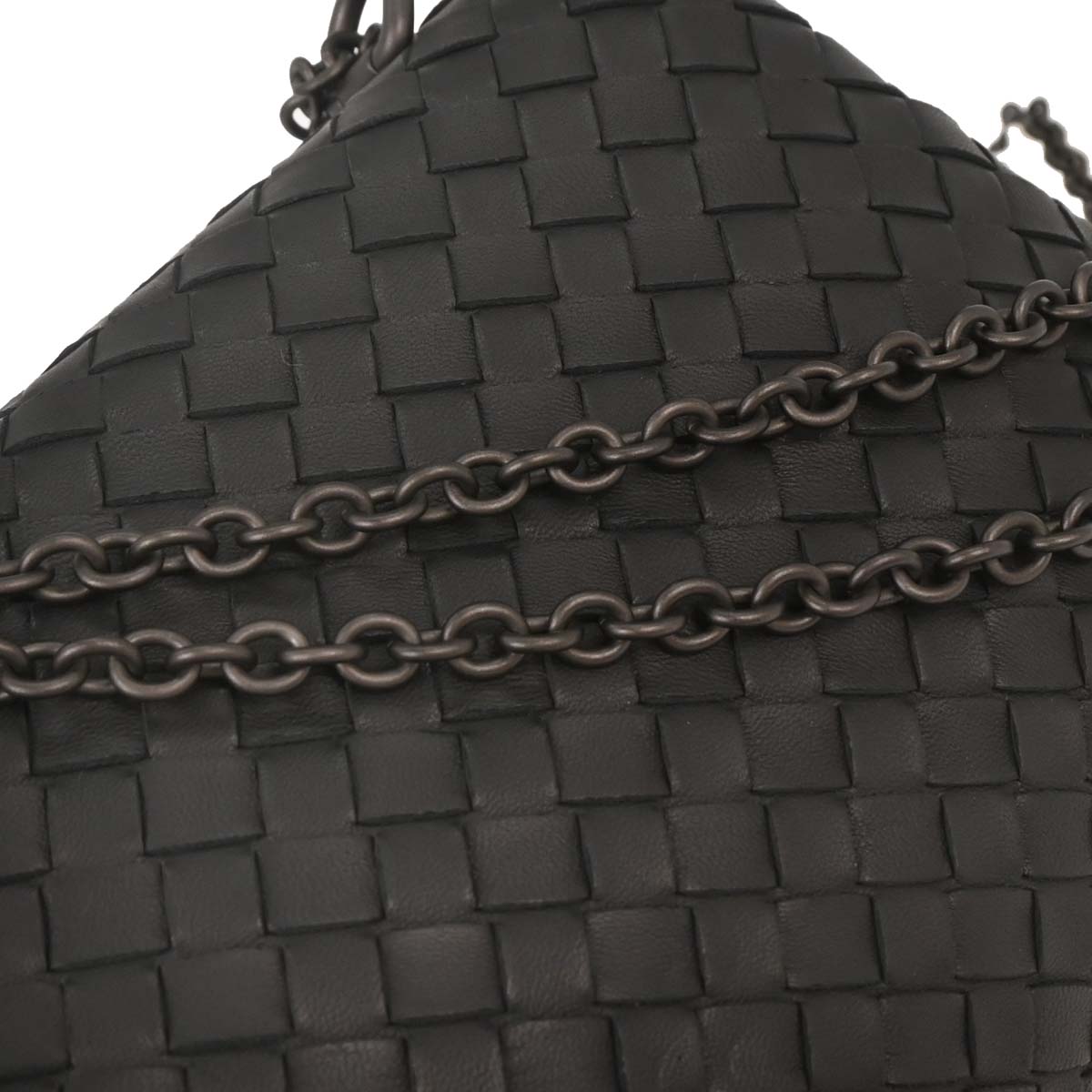 Bottega Veneta Black Intrecciato Shoulder Bag