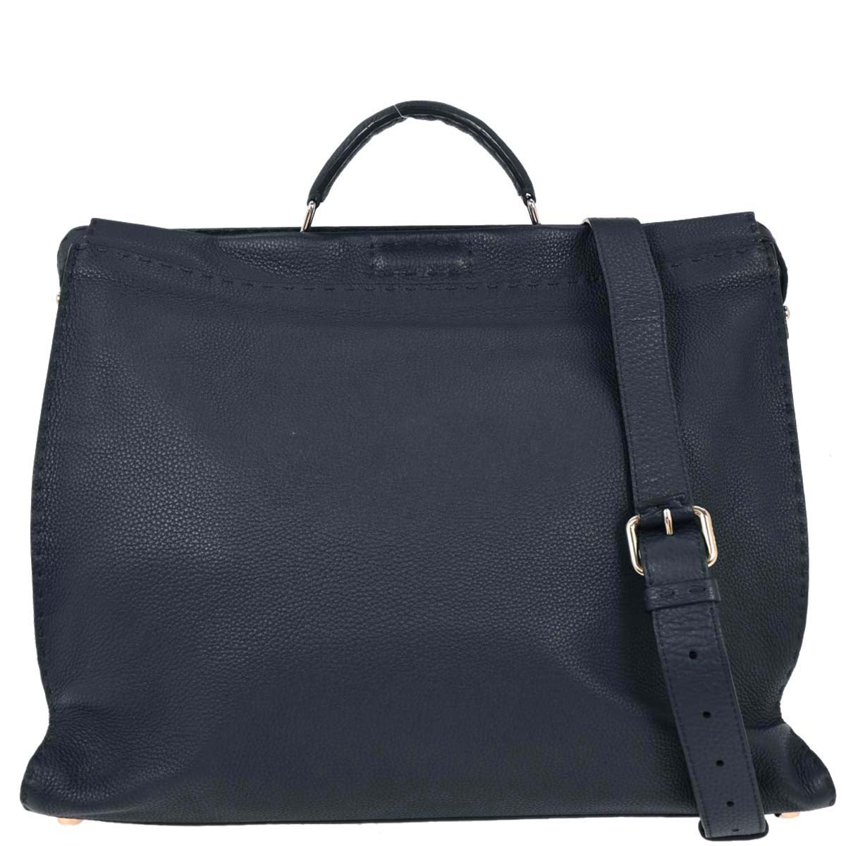 Fendi Navy Peekaboo Fit Monster 2way Shoulder Handbag