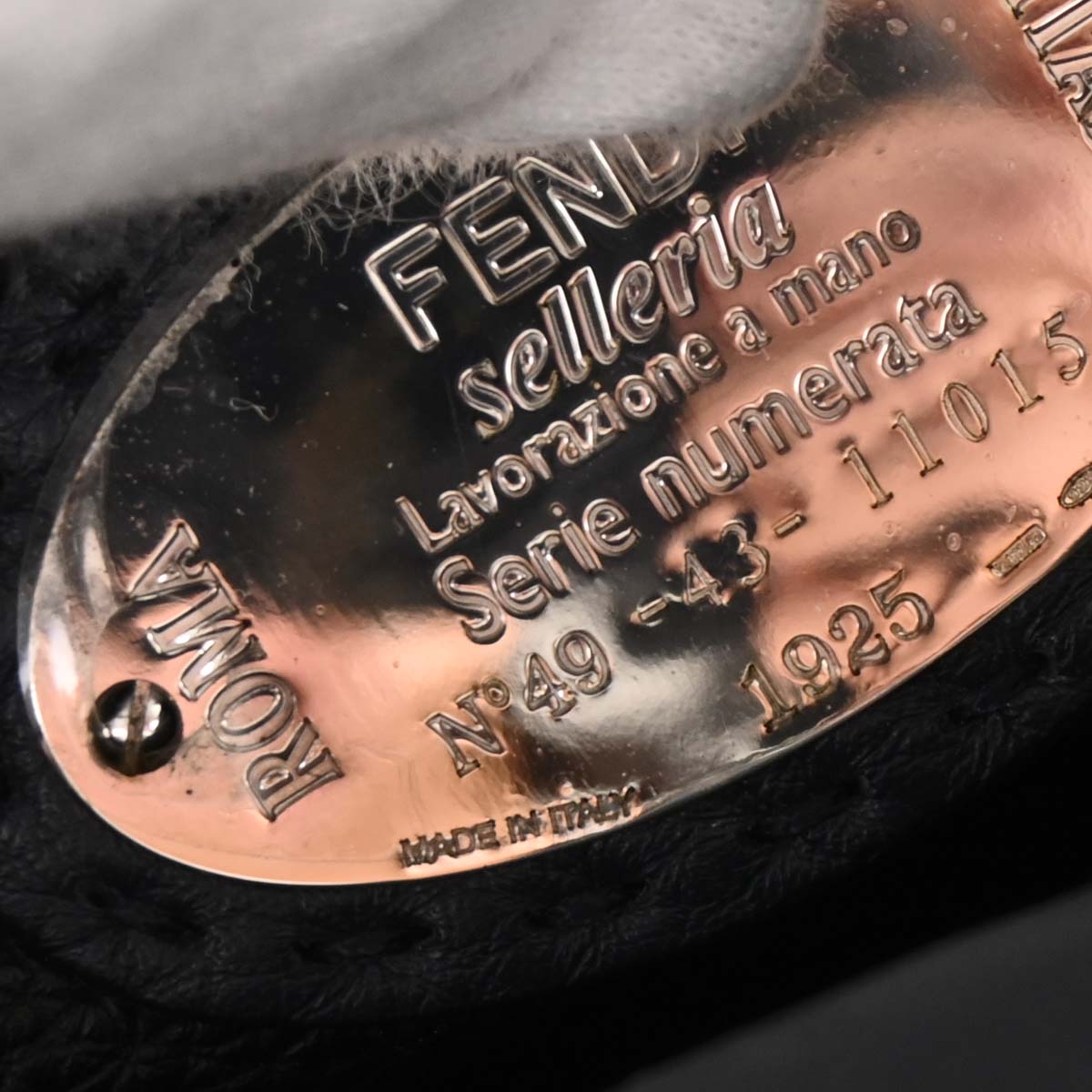 Fendi Navy Peekaboo Fit Monster 2way Shoulder Handbag