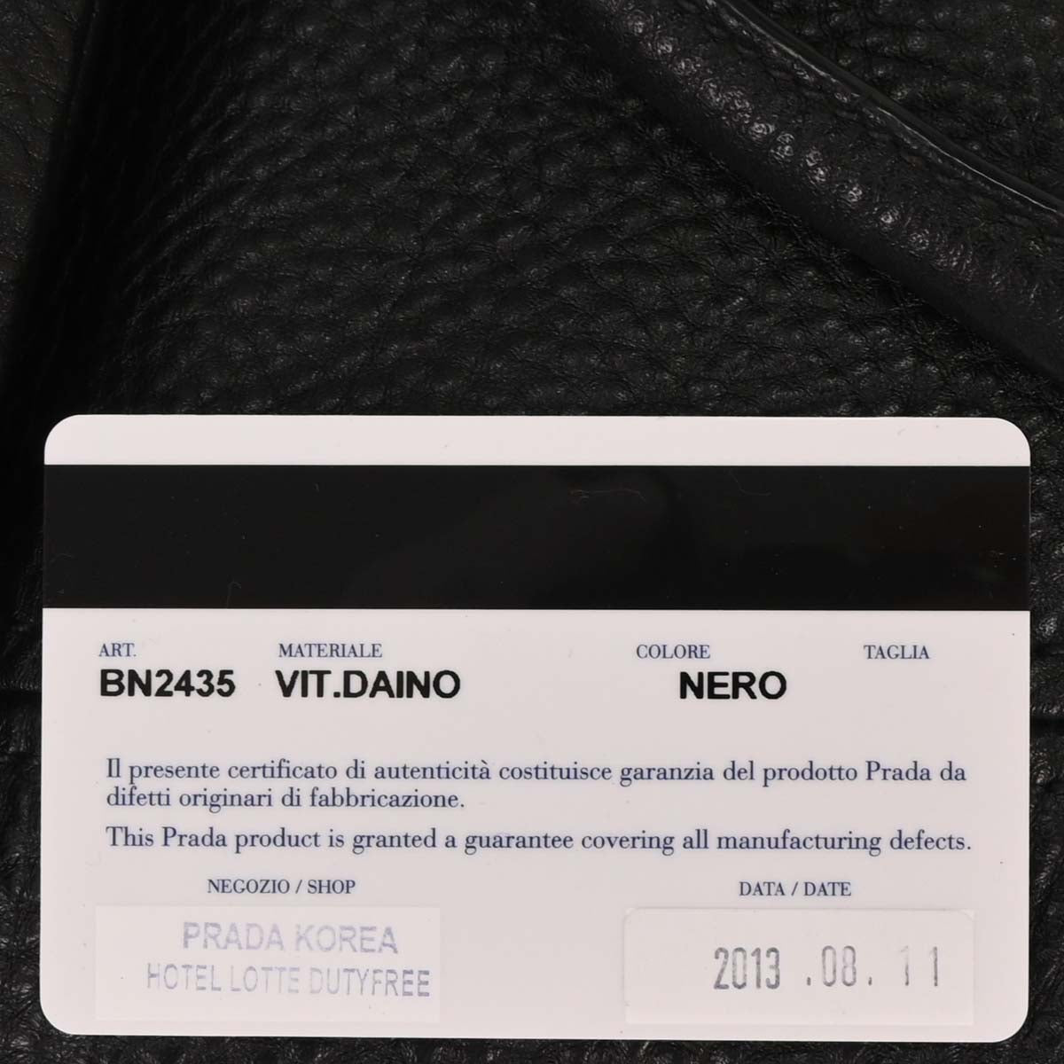 Prada Black Leather Tote Handbag