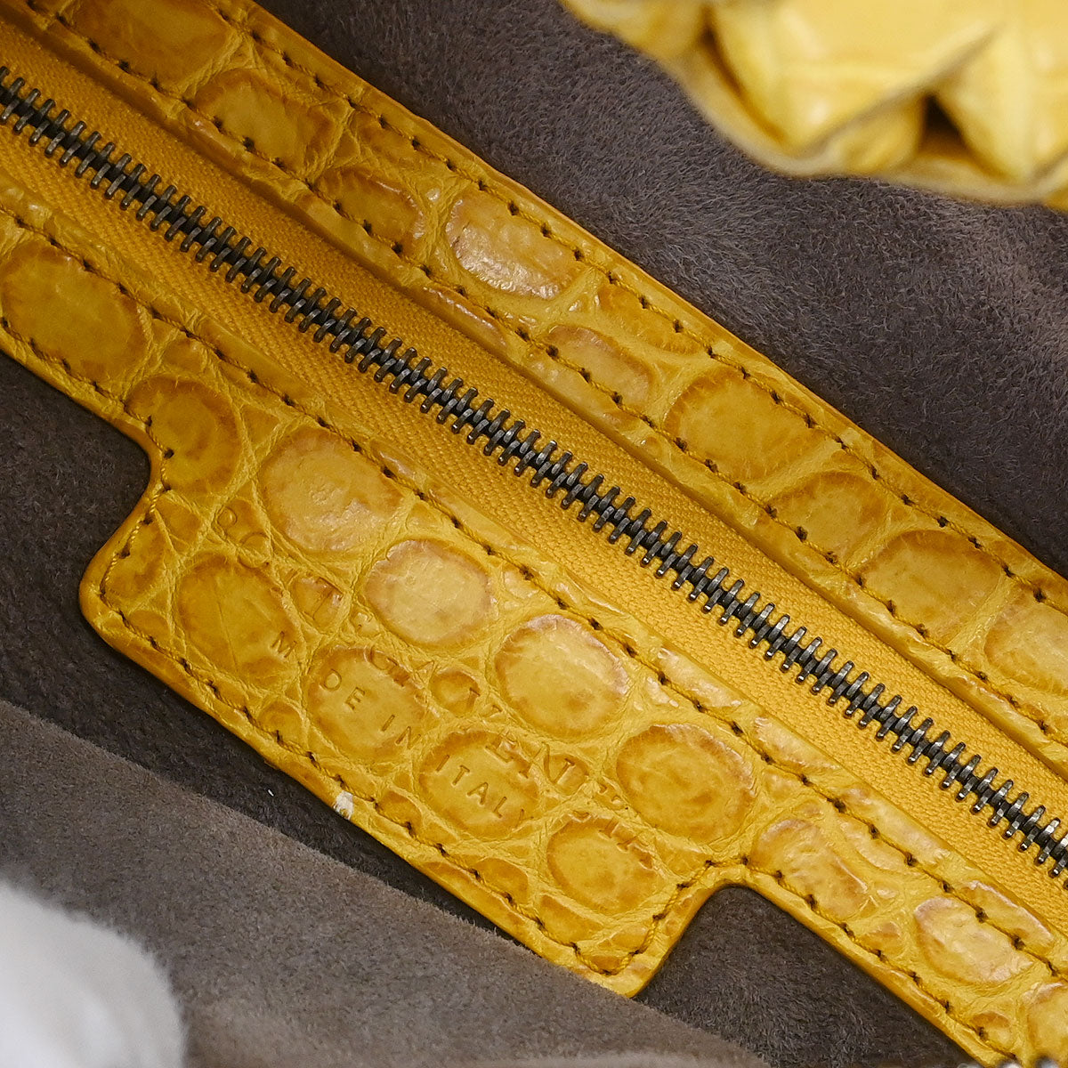 Bottega Veneta * Yellow Crocodile Hobo Bag