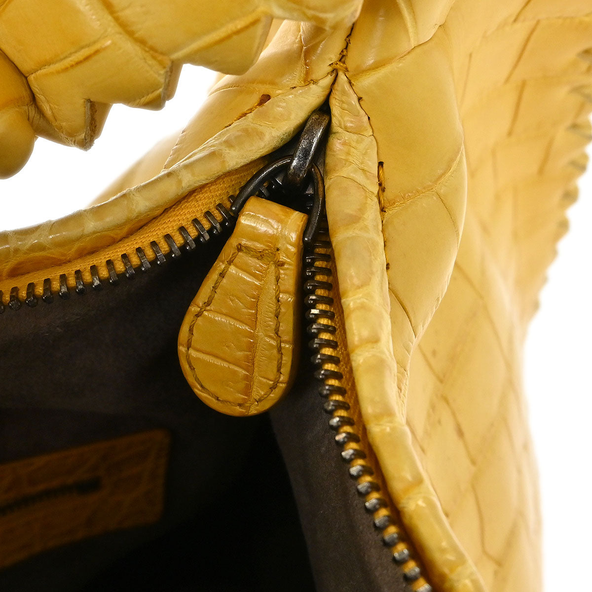 Bottega Veneta * Yellow Crocodile Hobo Bag