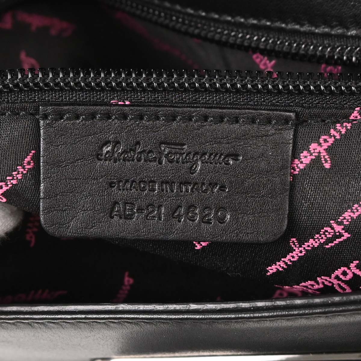 Salvatore Ferragamo Black Gancini Handbag