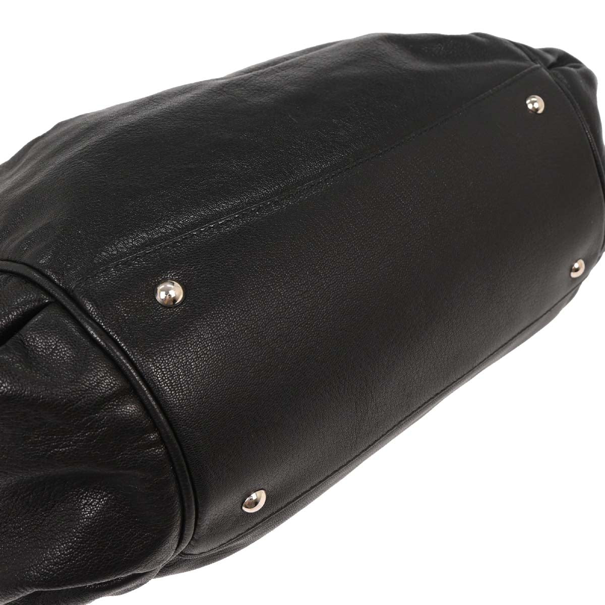 Salvatore Ferragamo Black Leather Gancini 2way Shoulder Handbag