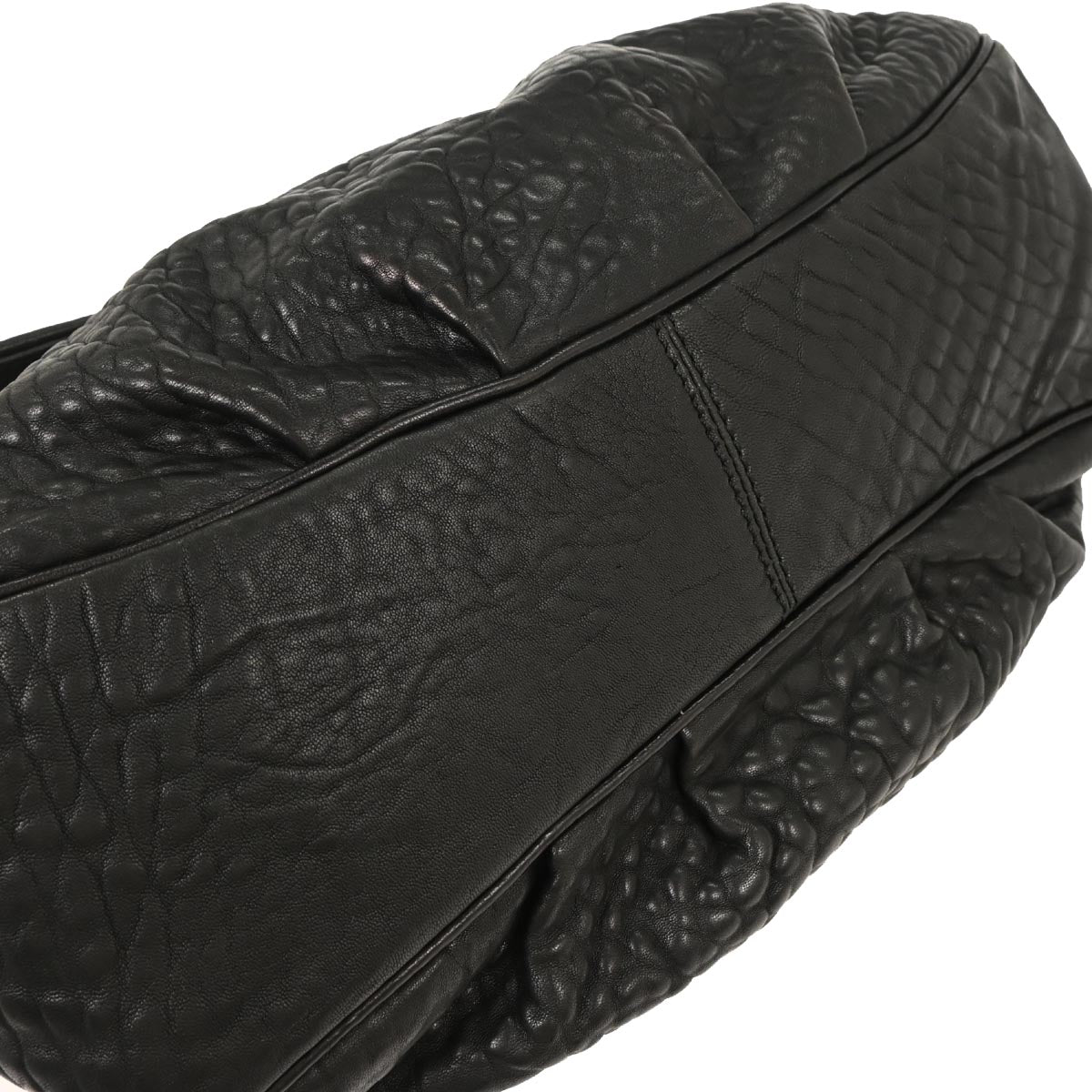 Fendi Black Leather 2way Shoulder Handbag