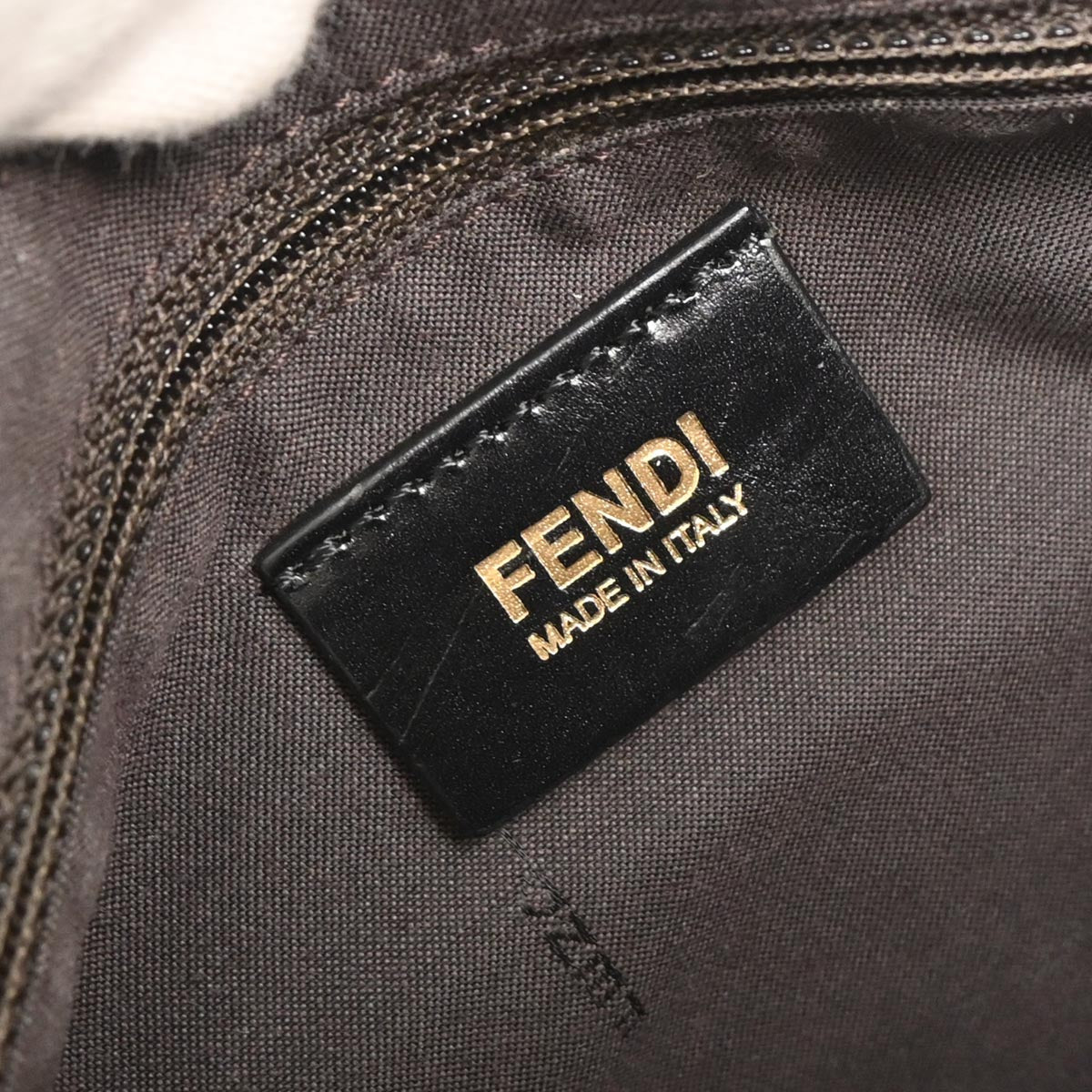 Fendi Black Leather 2way Shoulder Handbag