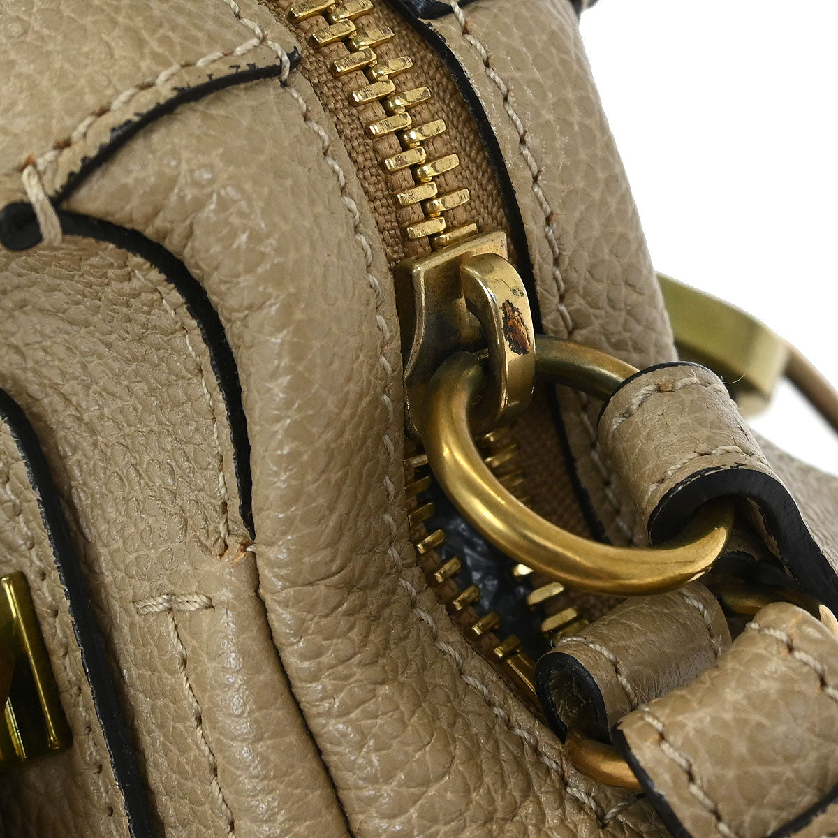 Chloe Beige Paraty 2way Shoulder Handbag