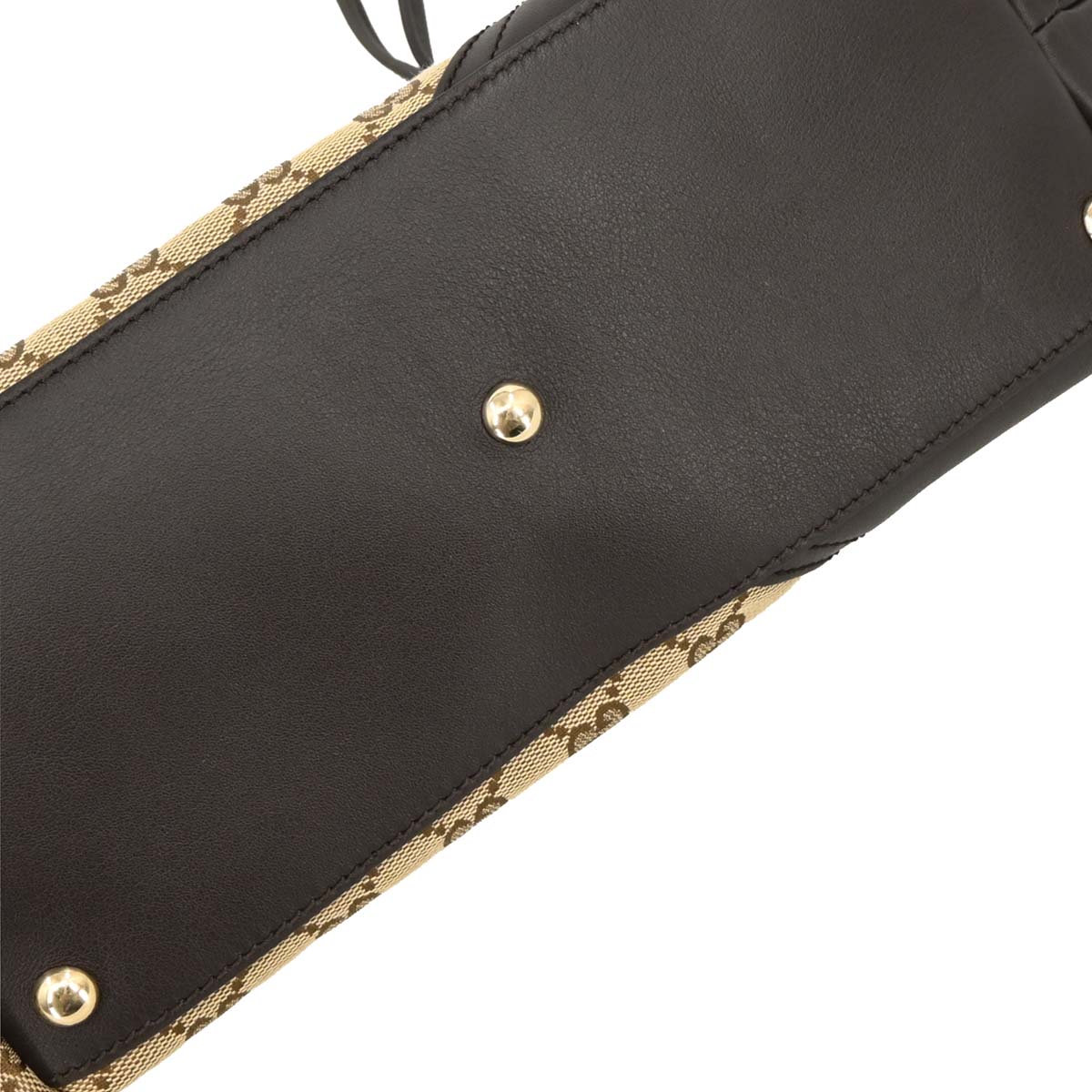 Gucci Brown Beige GG Tote Bag