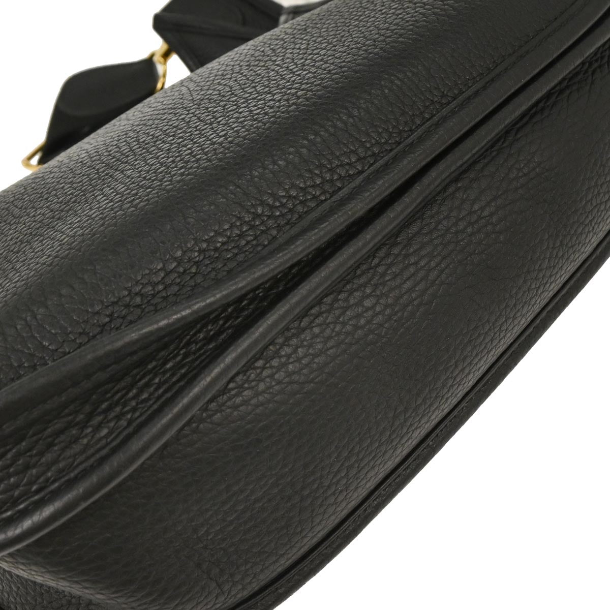 Hermes Black Taurillon Clemence Evelyne 3 29 PM Shoulder Bag