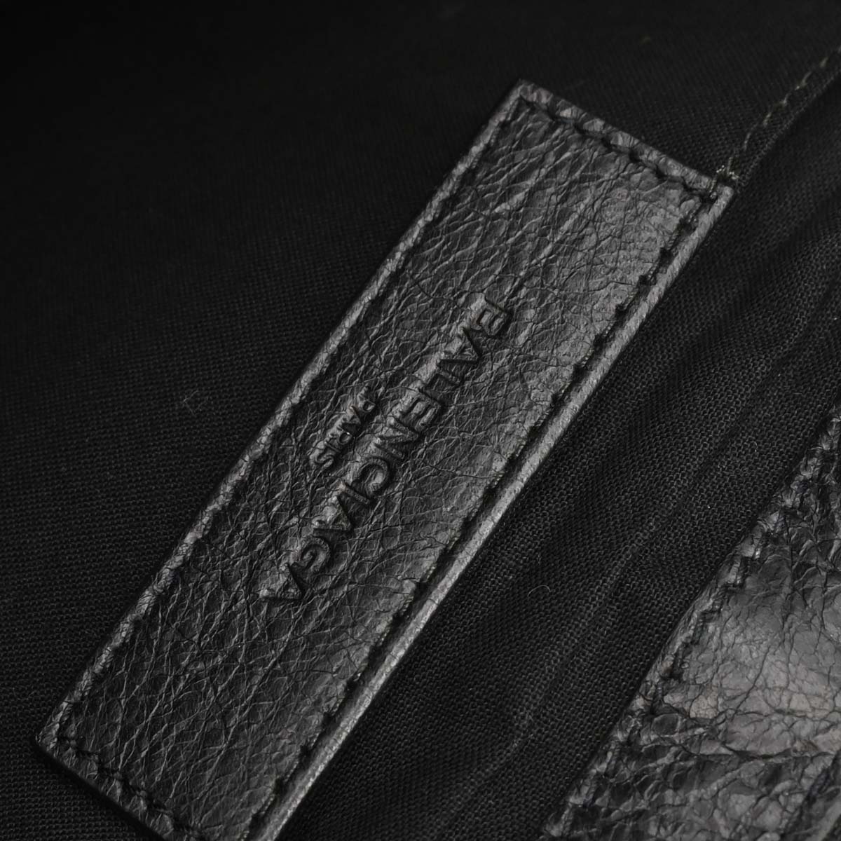 Balenciaga Black Lambskin Clip L Clutch Bag