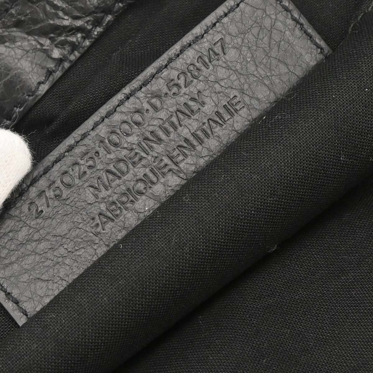 Balenciaga Black Lambskin Clip L Clutch Bag