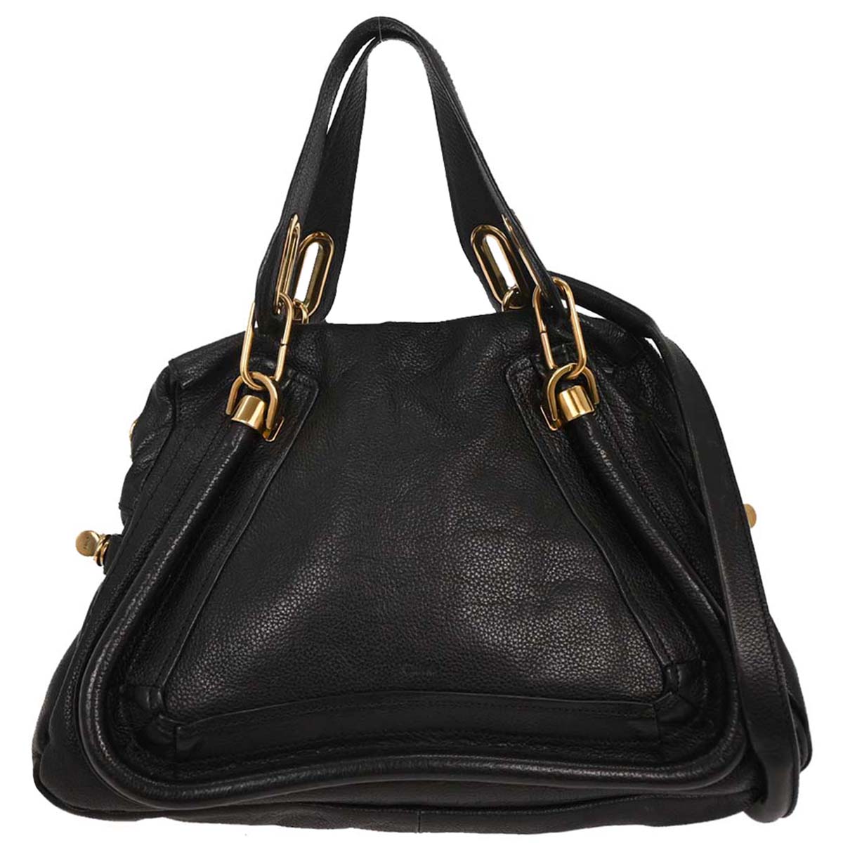 Chloe Black Paraty 2way Shoulder Handbag