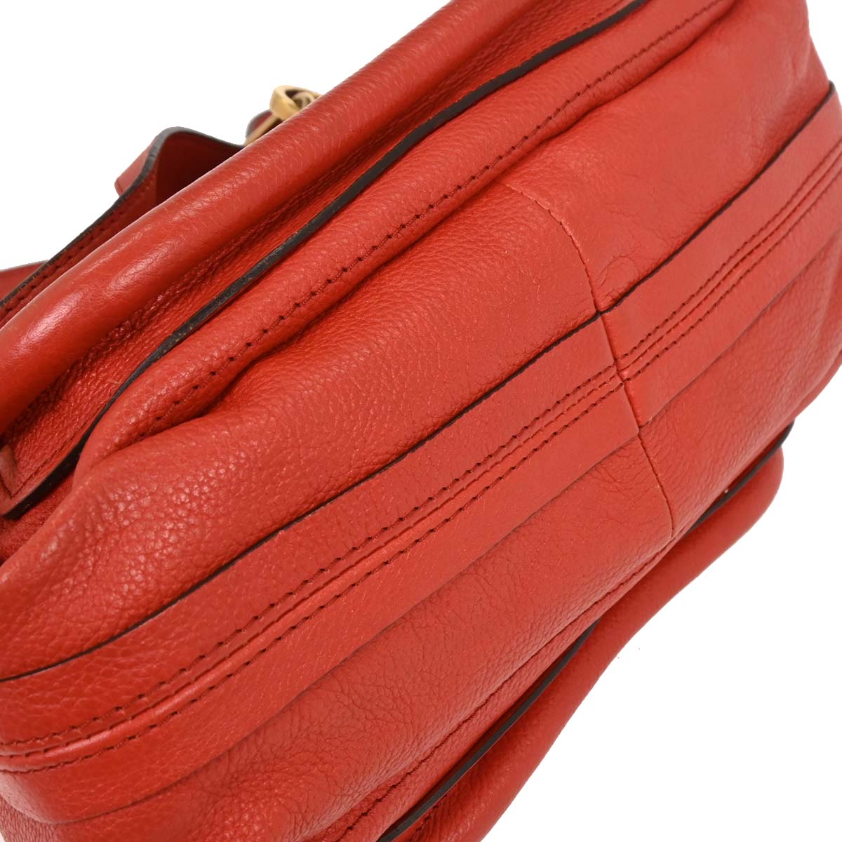 Chloe Vermilion Red Paraty 2way Shoulder Handbag