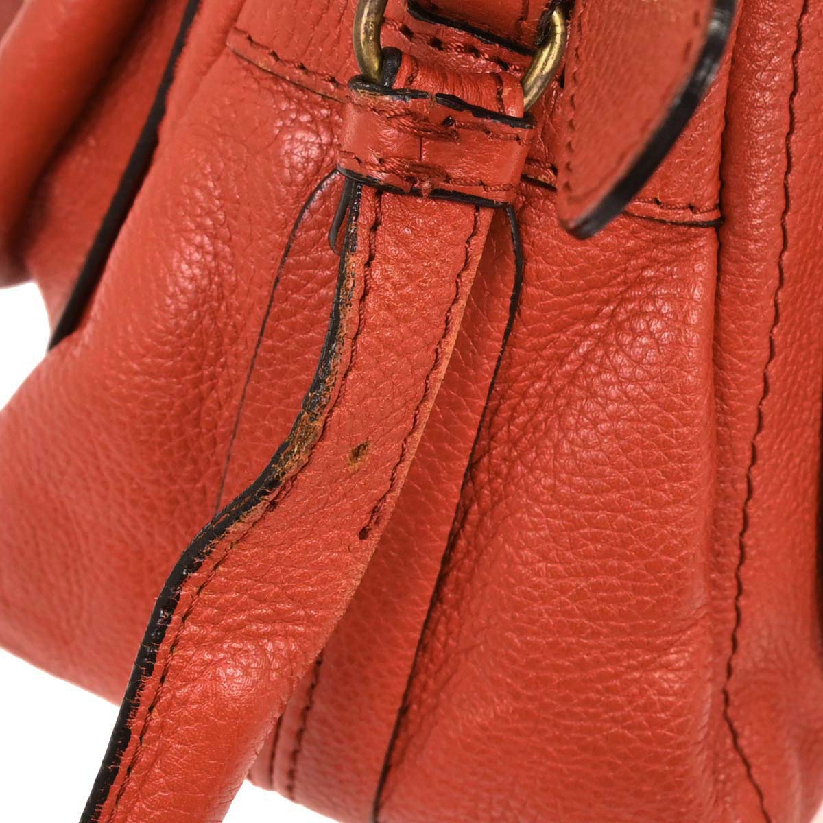 Chloe Vermilion Red Paraty 2way Shoulder Handbag
