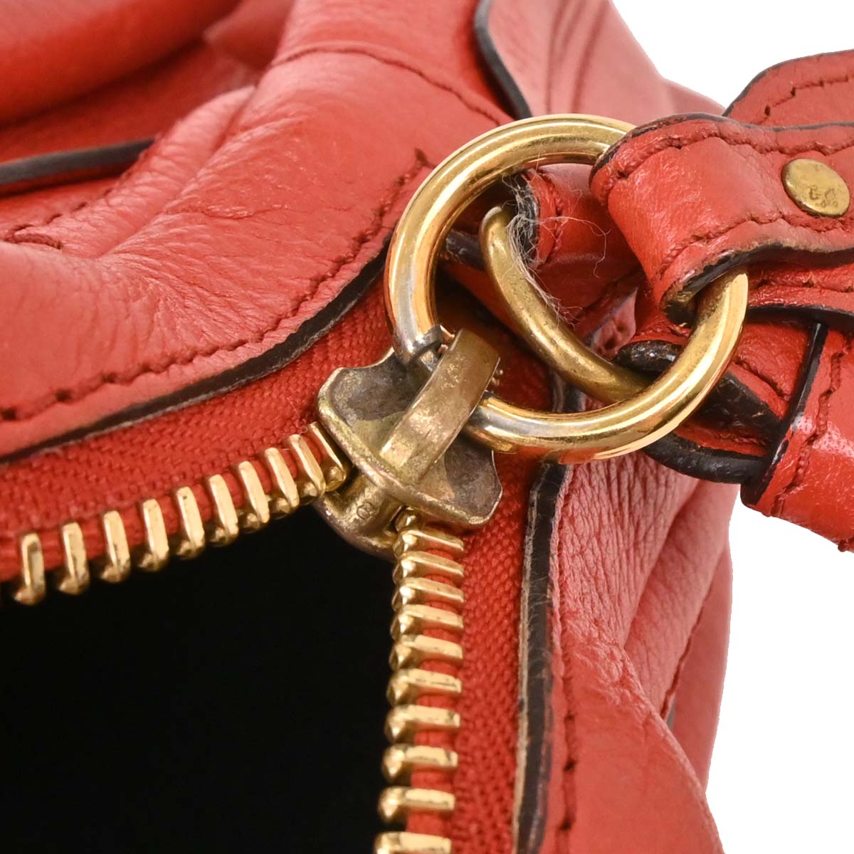 Chloe Vermilion Red Paraty 2way Shoulder Handbag