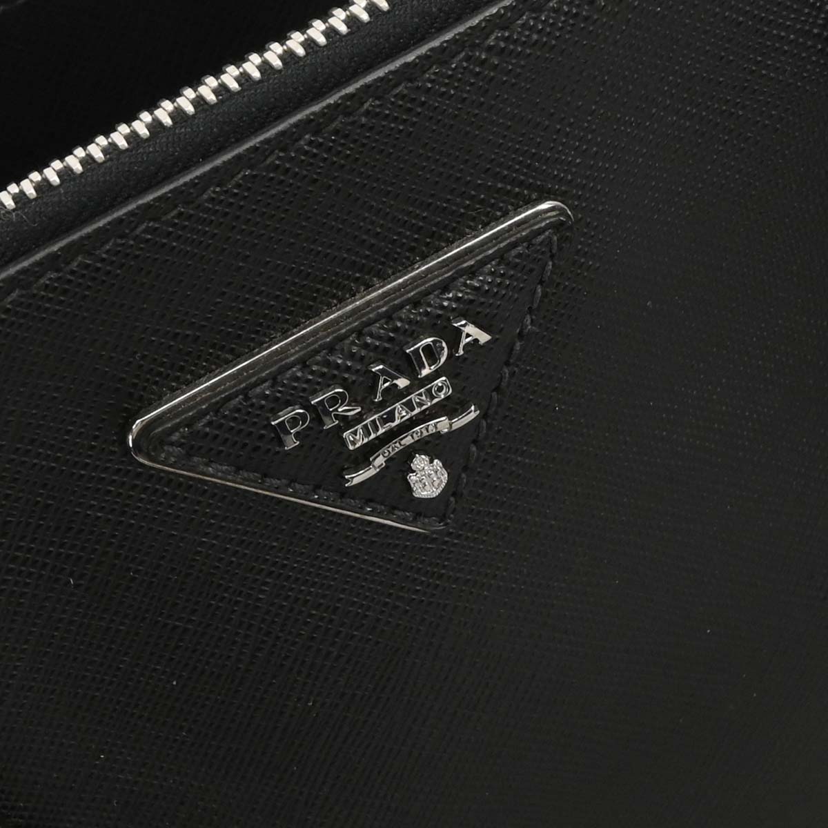 Prada Black Galleria Tote Studded 2way Shoulder Handbag