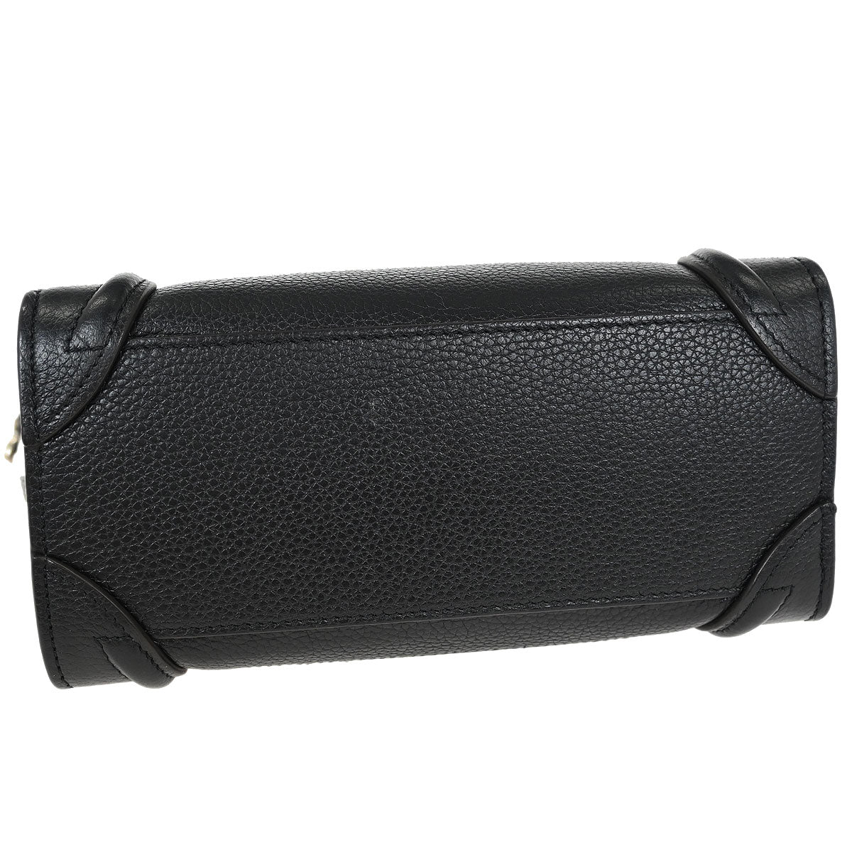 Celine Black Calfskin Nano Luggage Tote Bag