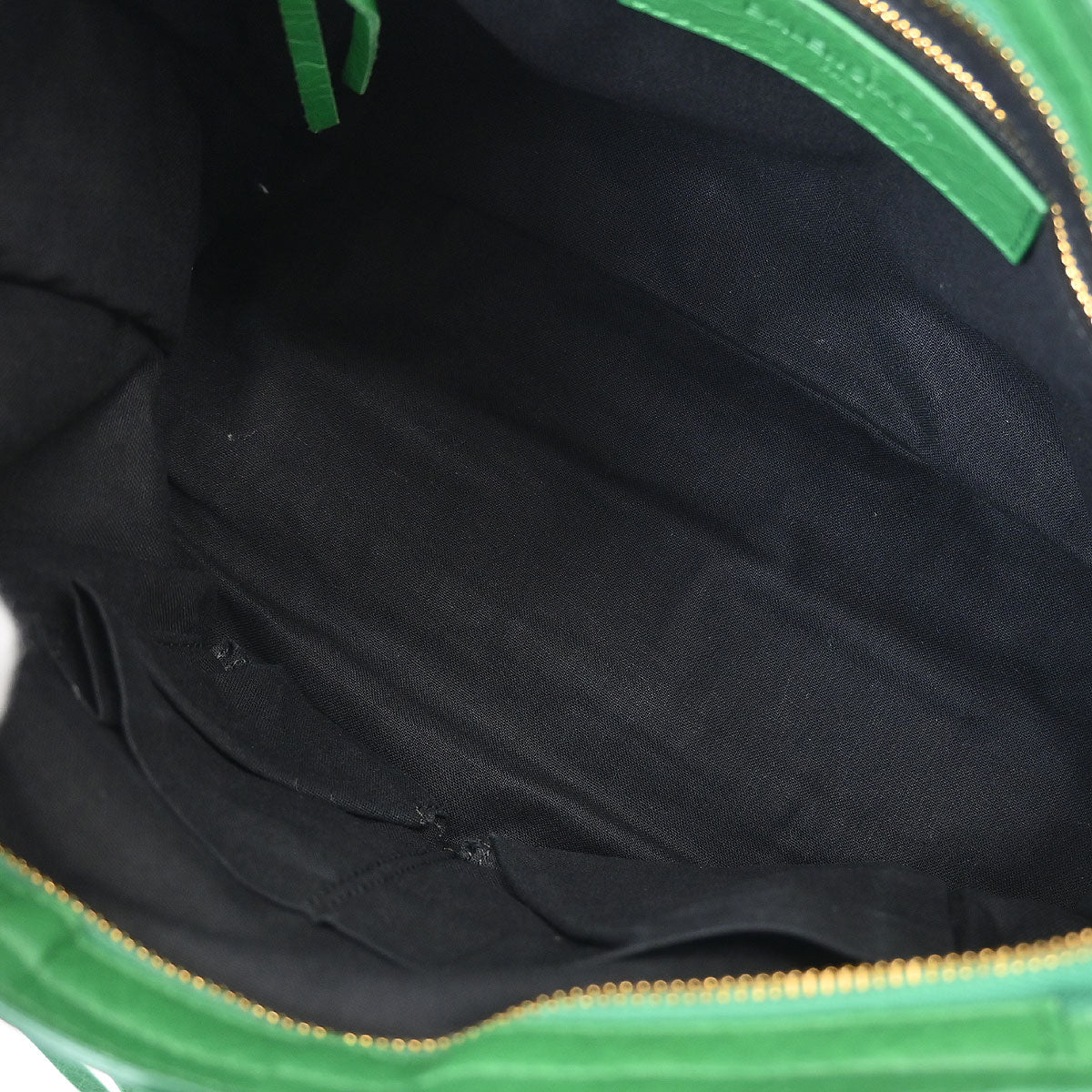 Balenciaga Green Lambskin City Small Handbag