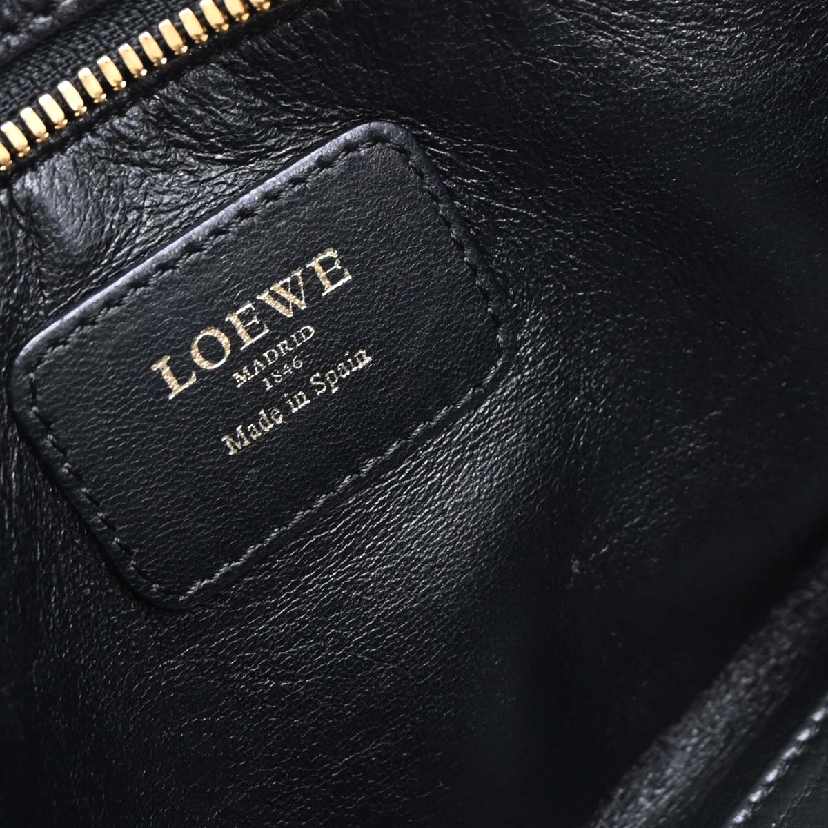 Loewe Black Leather Amazona 28 Handbag