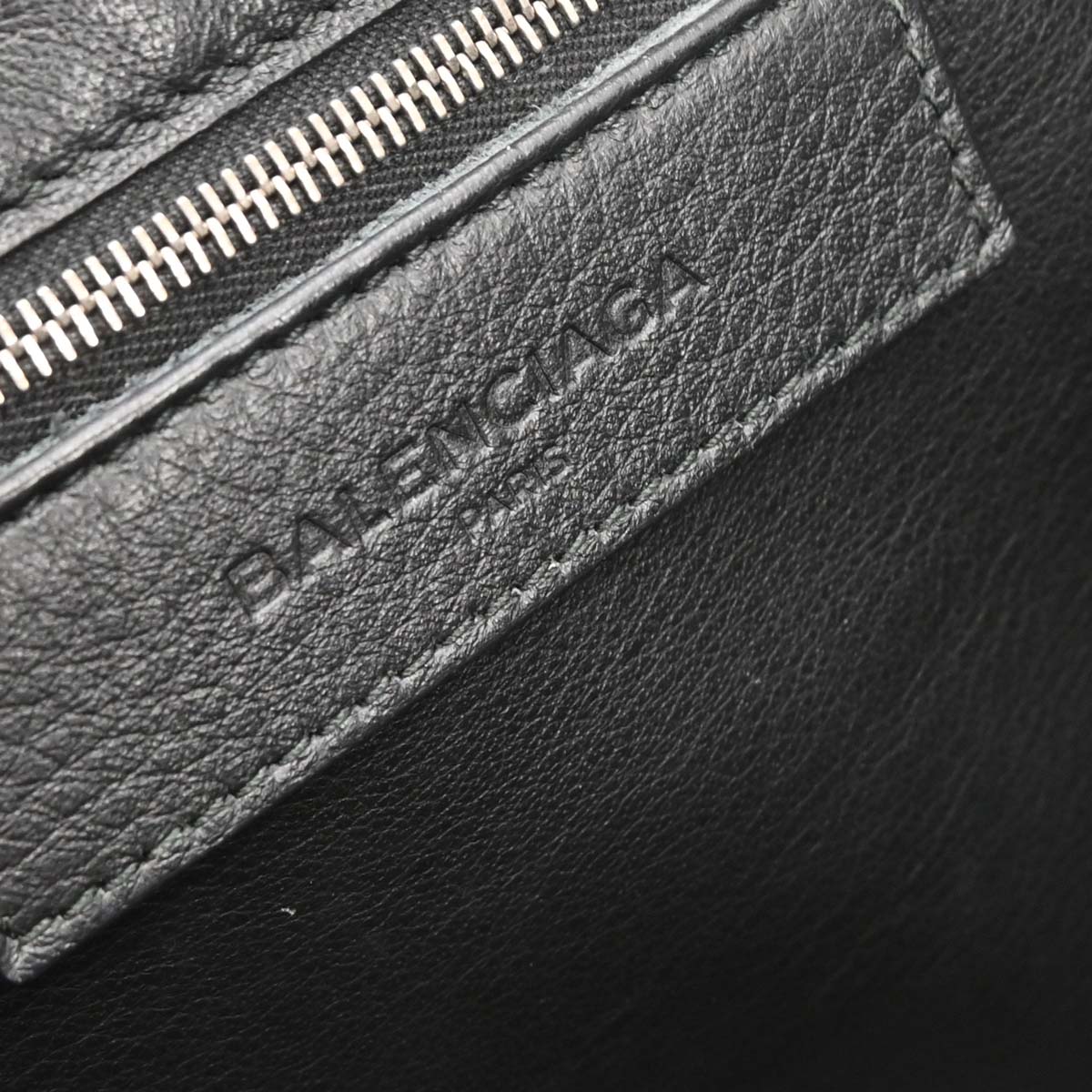 Balenciaga Black Calfskin Papier A6 Tote Shoulder Bag