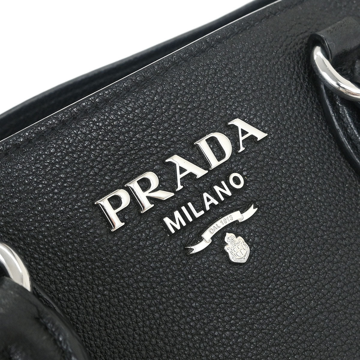 Prada Black 2way Shoulder Tote Handbag