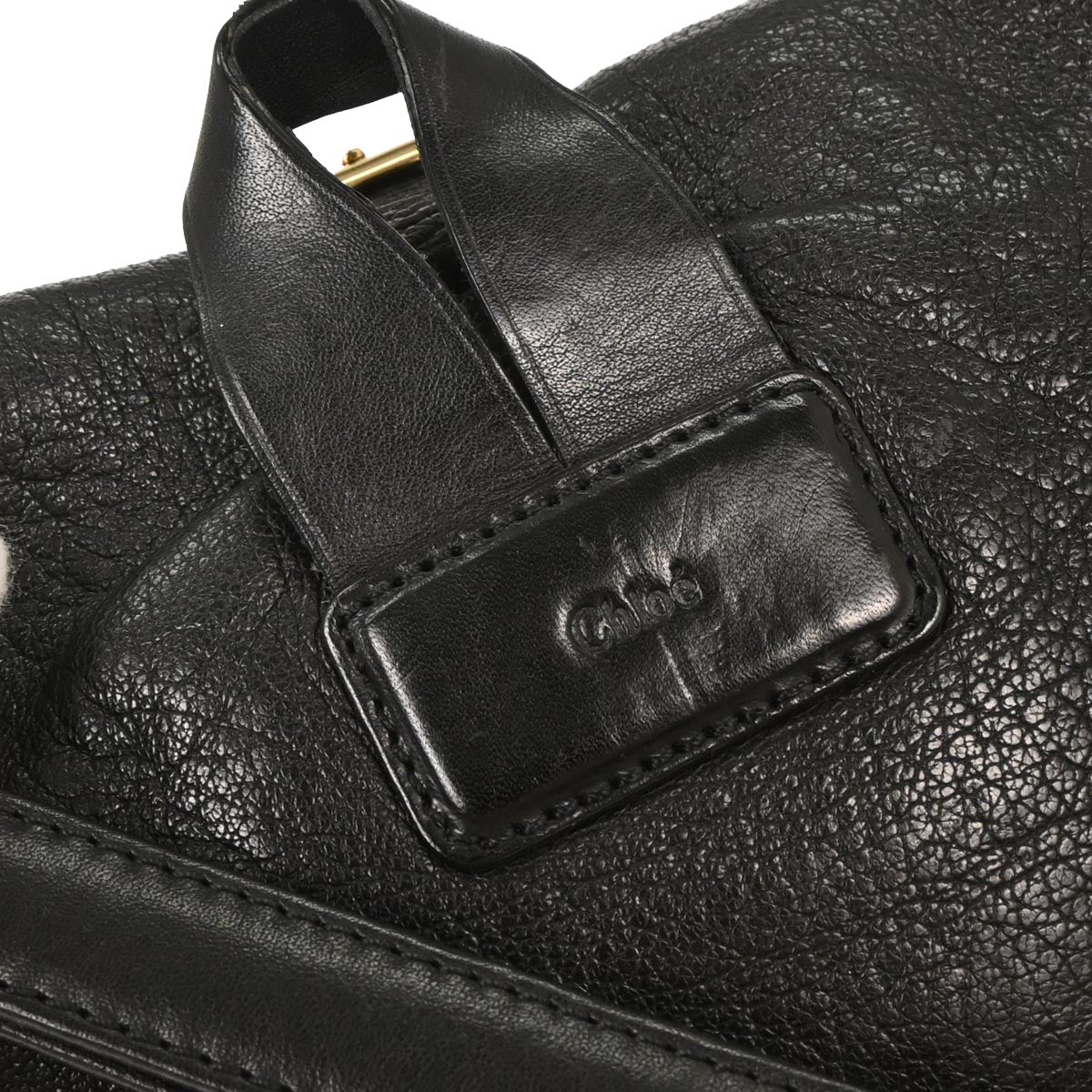 Chloe Black Leather Mavis Shoulder Bag