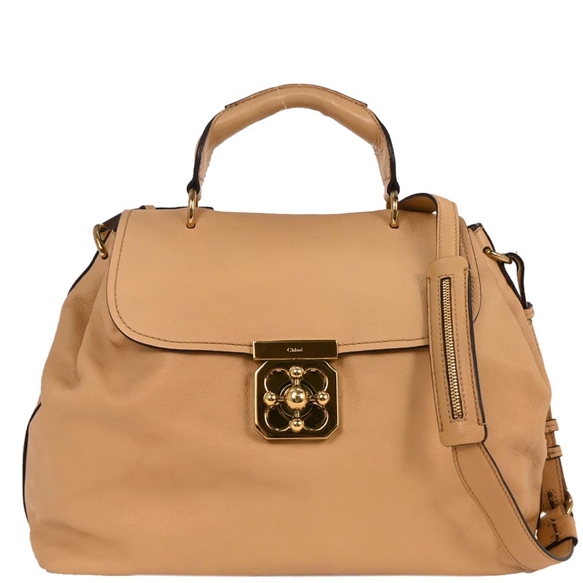 Chloe Beige Leather Elsie 2way Shoulder Handbag