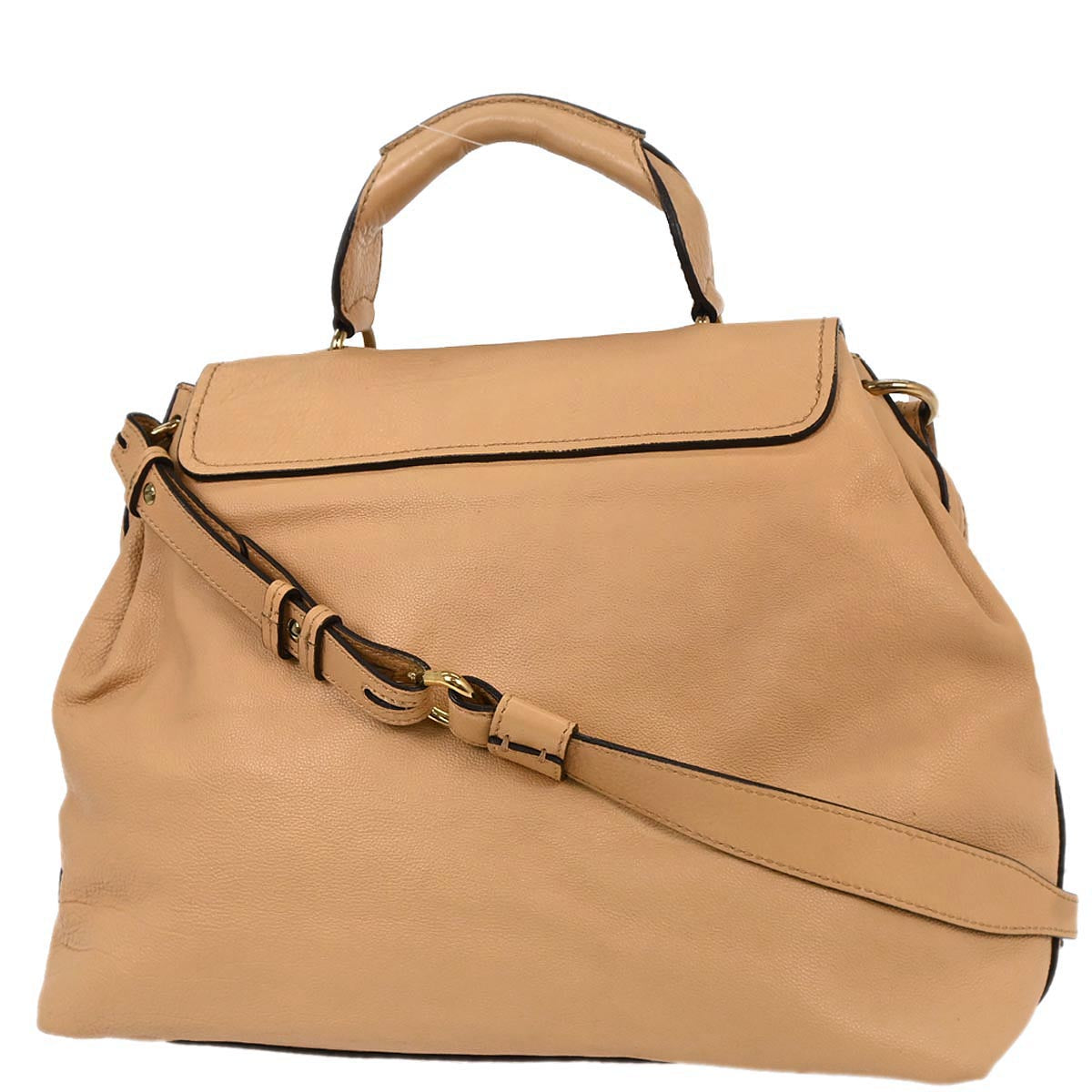 Chloe Beige Leather Elsie 2way Shoulder Handbag