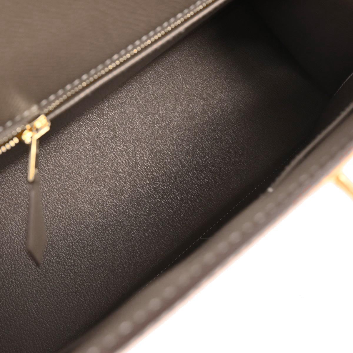 Hermes Etoupe Gray Epsom Kelly 32 Sellier 2way Shoulder Handbag