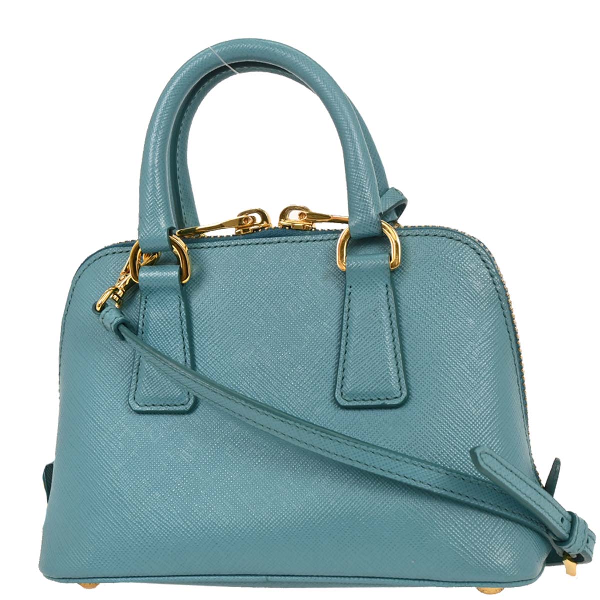 Prada Turquoise Blue Promenade 2way Shoulder Handbag