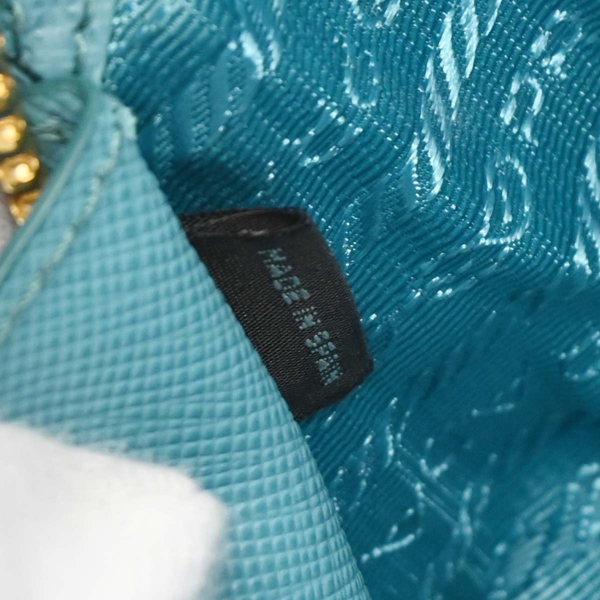 Prada Turquoise Blue Promenade 2way Shoulder Handbag