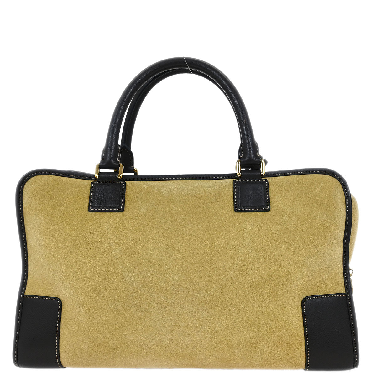 Loewe Beige Suede Amazona 36 Handbag