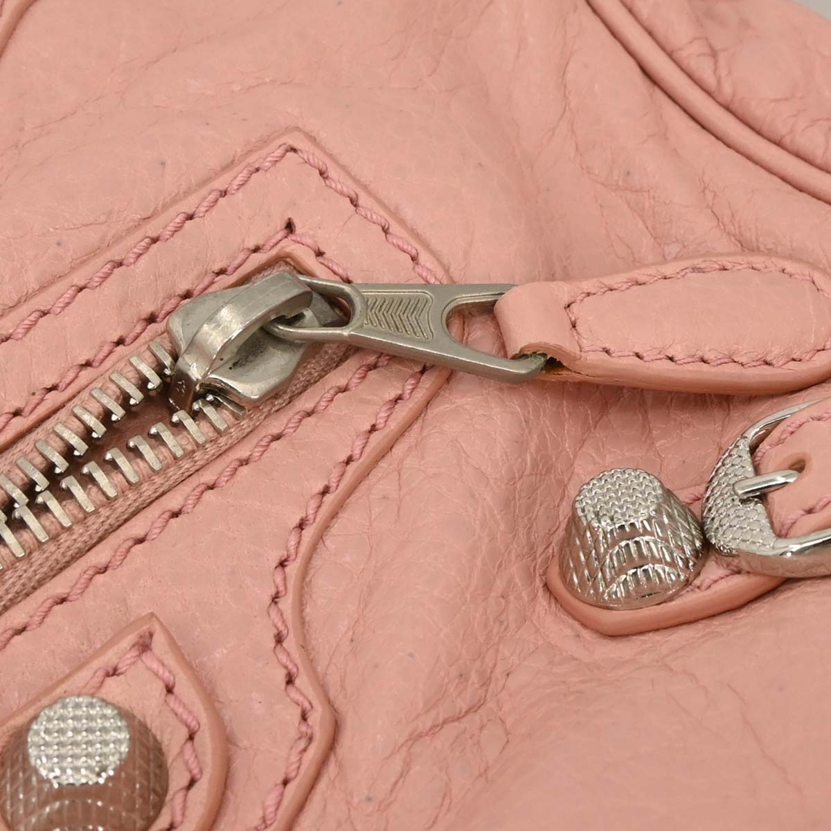 Balenciaga Pink Leather Hip Shoulder Bag