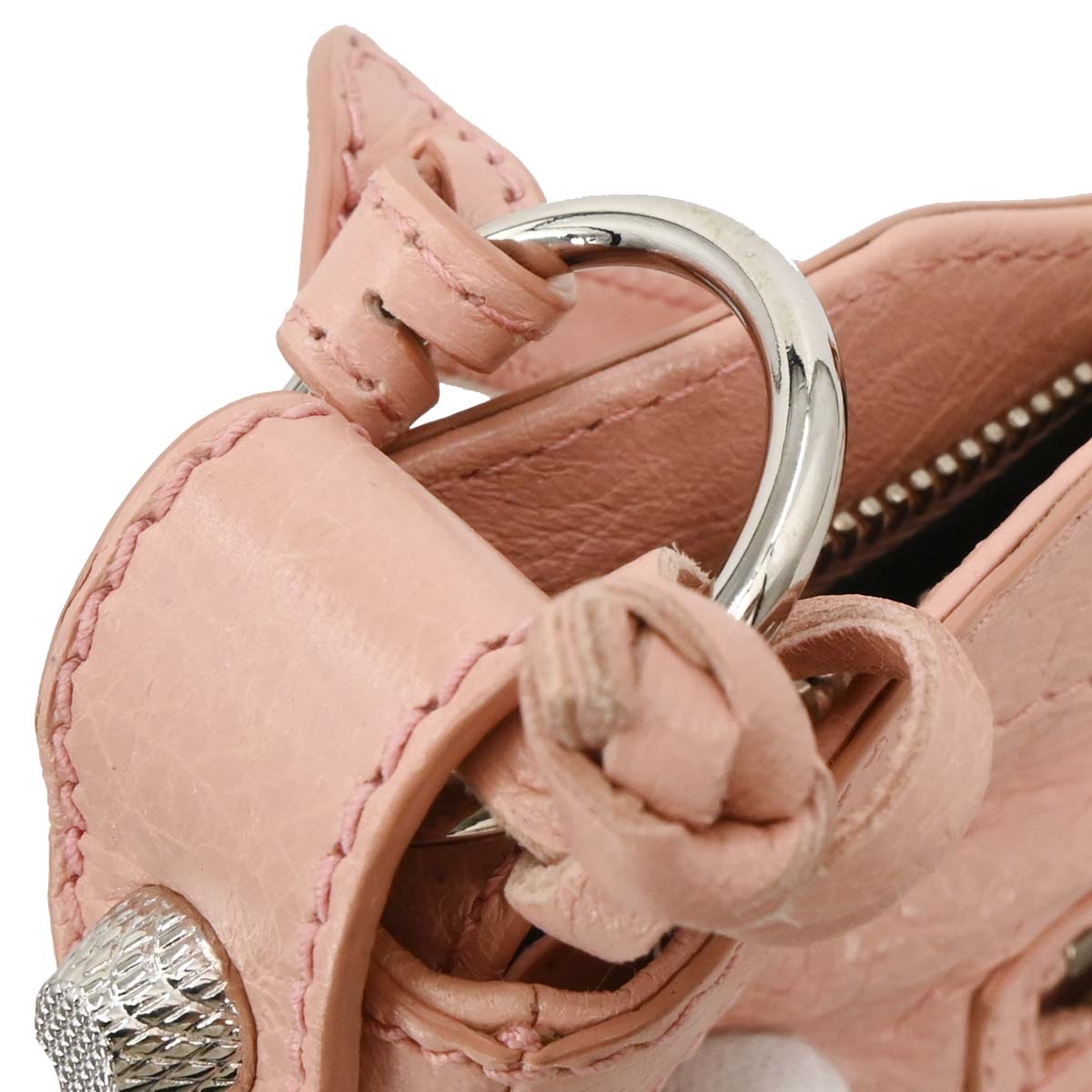 Balenciaga Pink Leather Hip Shoulder Bag