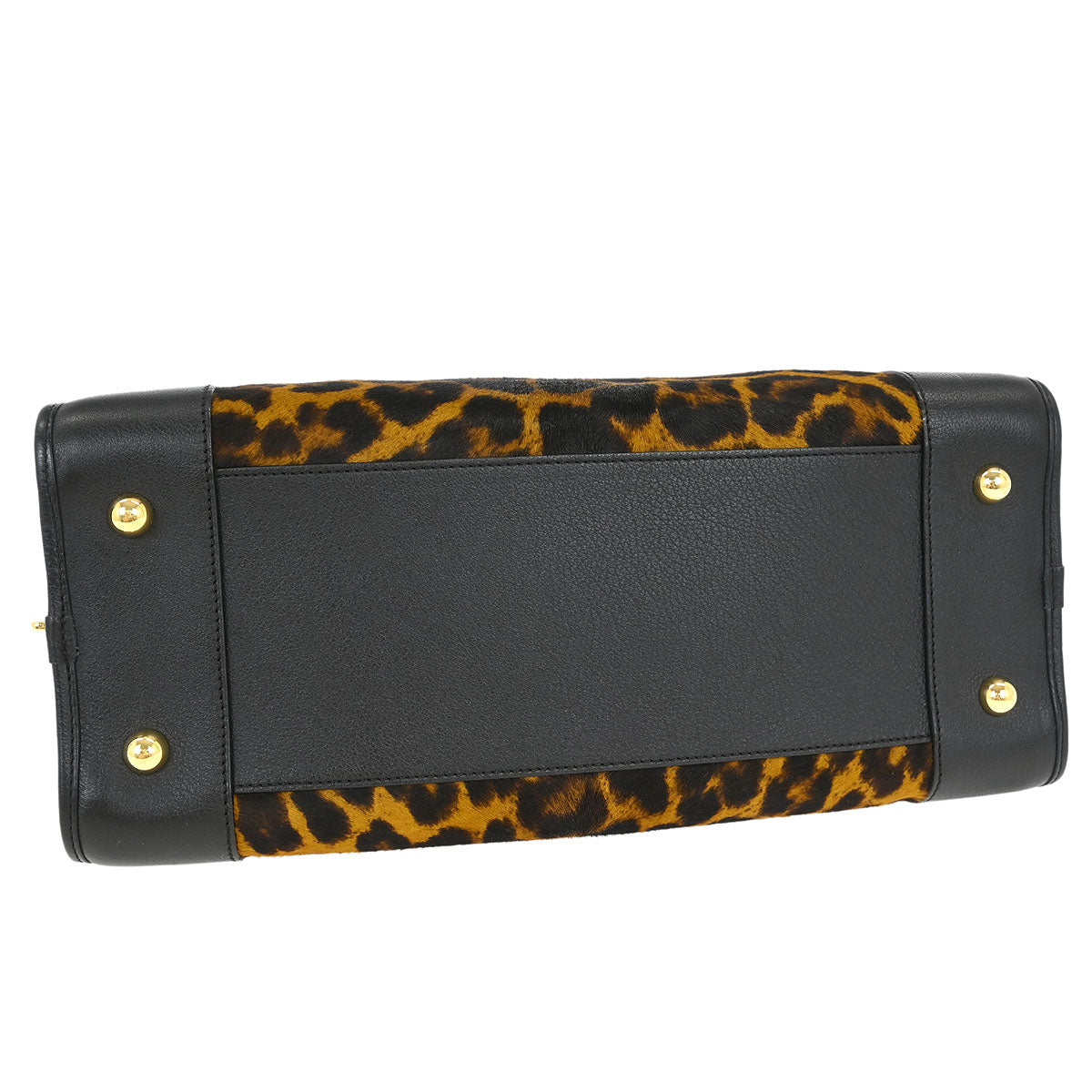 Loewe * Pony Hair Brown Leopard Amazona 36 Handbag