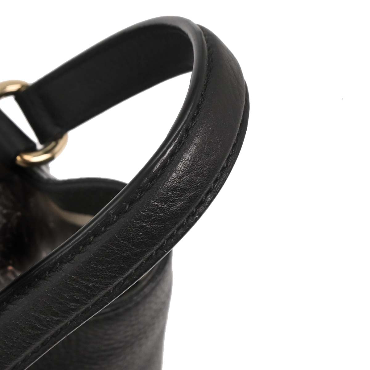 Gucci Black Grained Calfskin Soho Tote Handbag