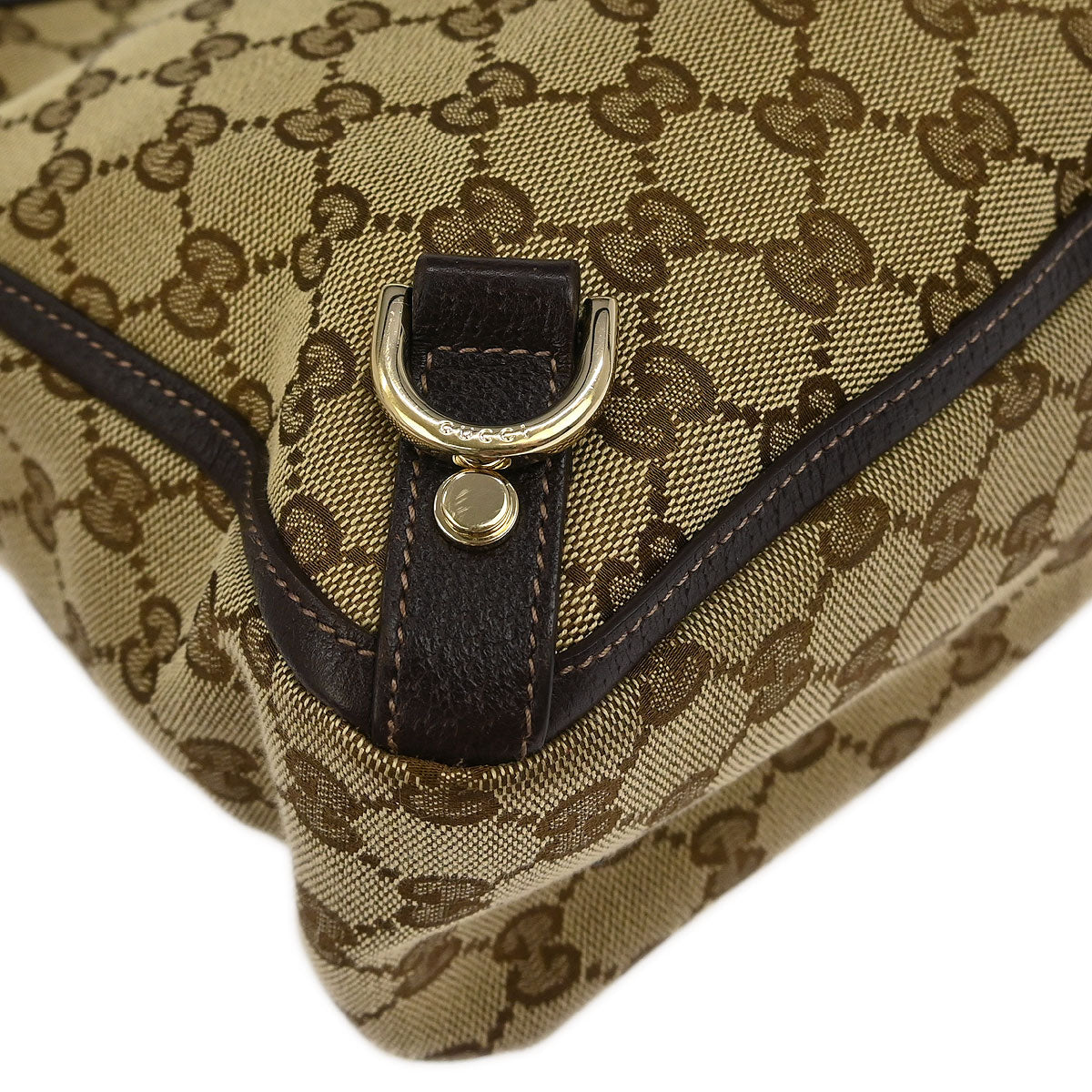 Gucci Beige Canvas GG Tote Handbag